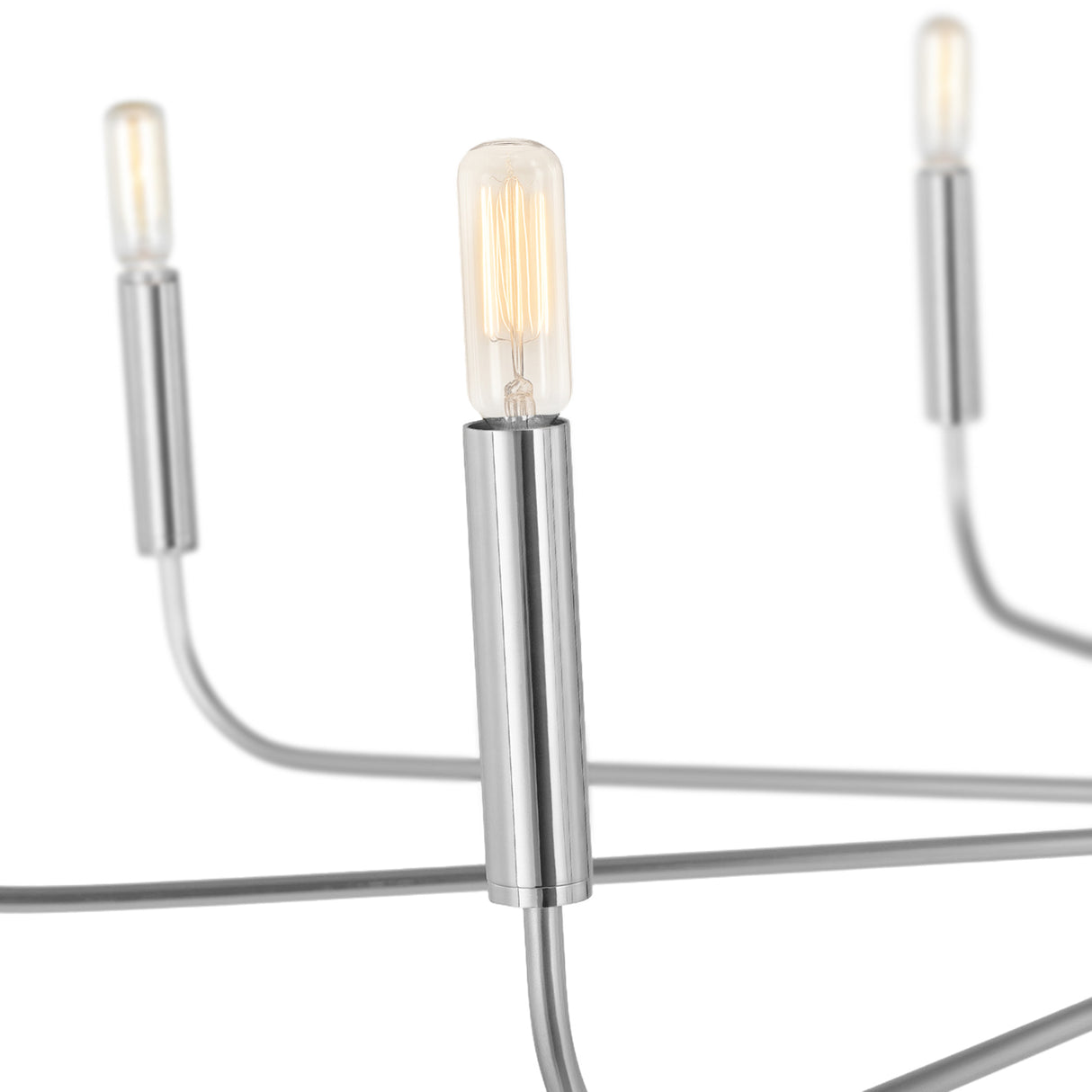 Thayer 9 Light Chandelier 48", Polished Nickel