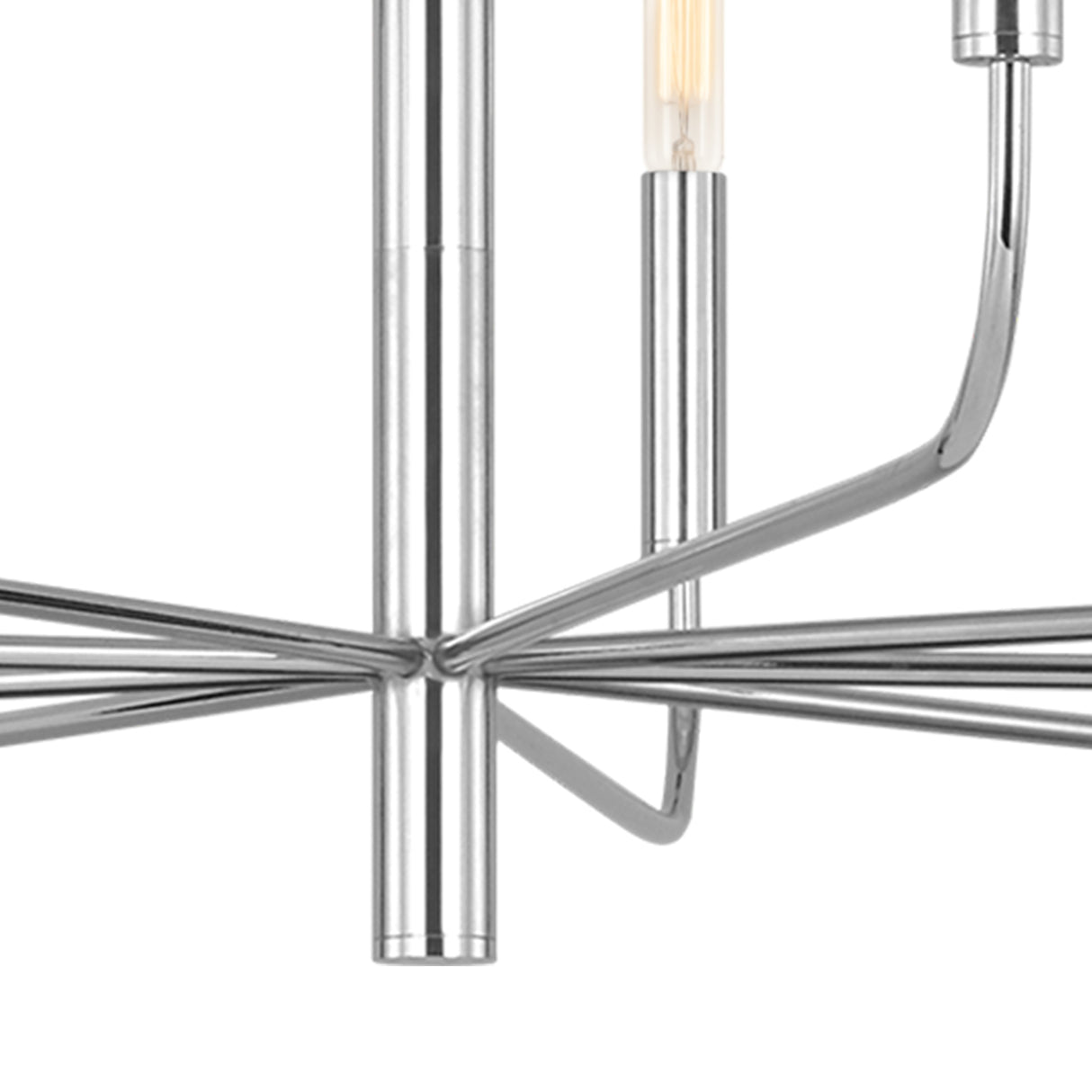 Thayer 9 Light Chandelier 48", Polished Nickel
