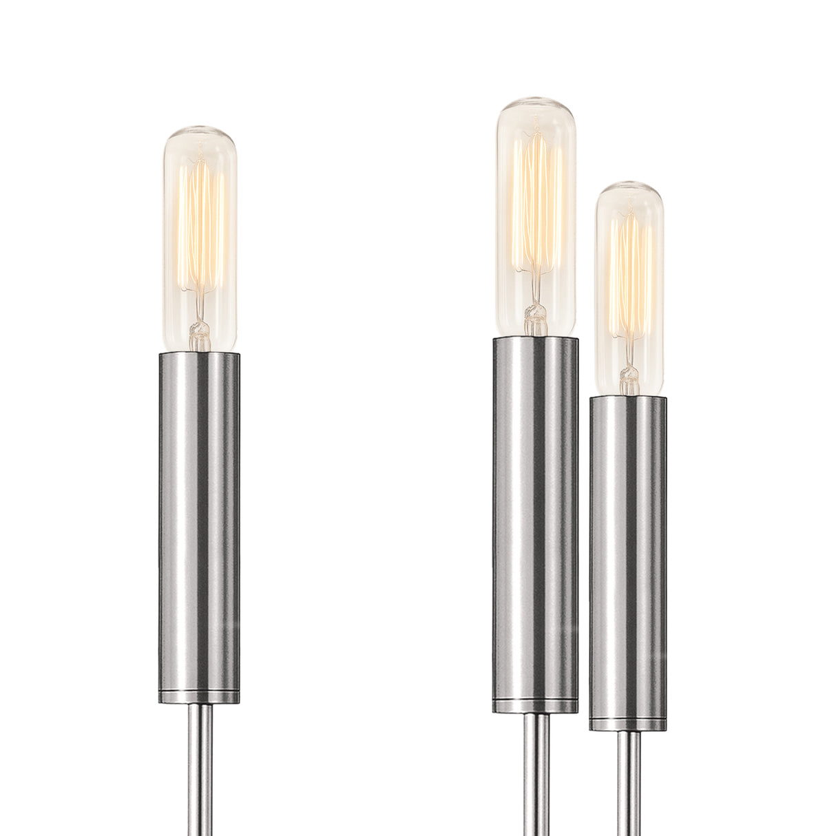 Thayer 15 Light Two-Tier Chandelier 49", Polished Nickel