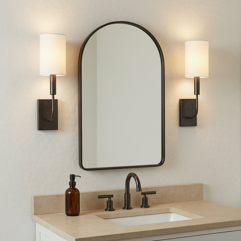 Thayer Wall Sconce 14" for Transitional home with White Textured walls