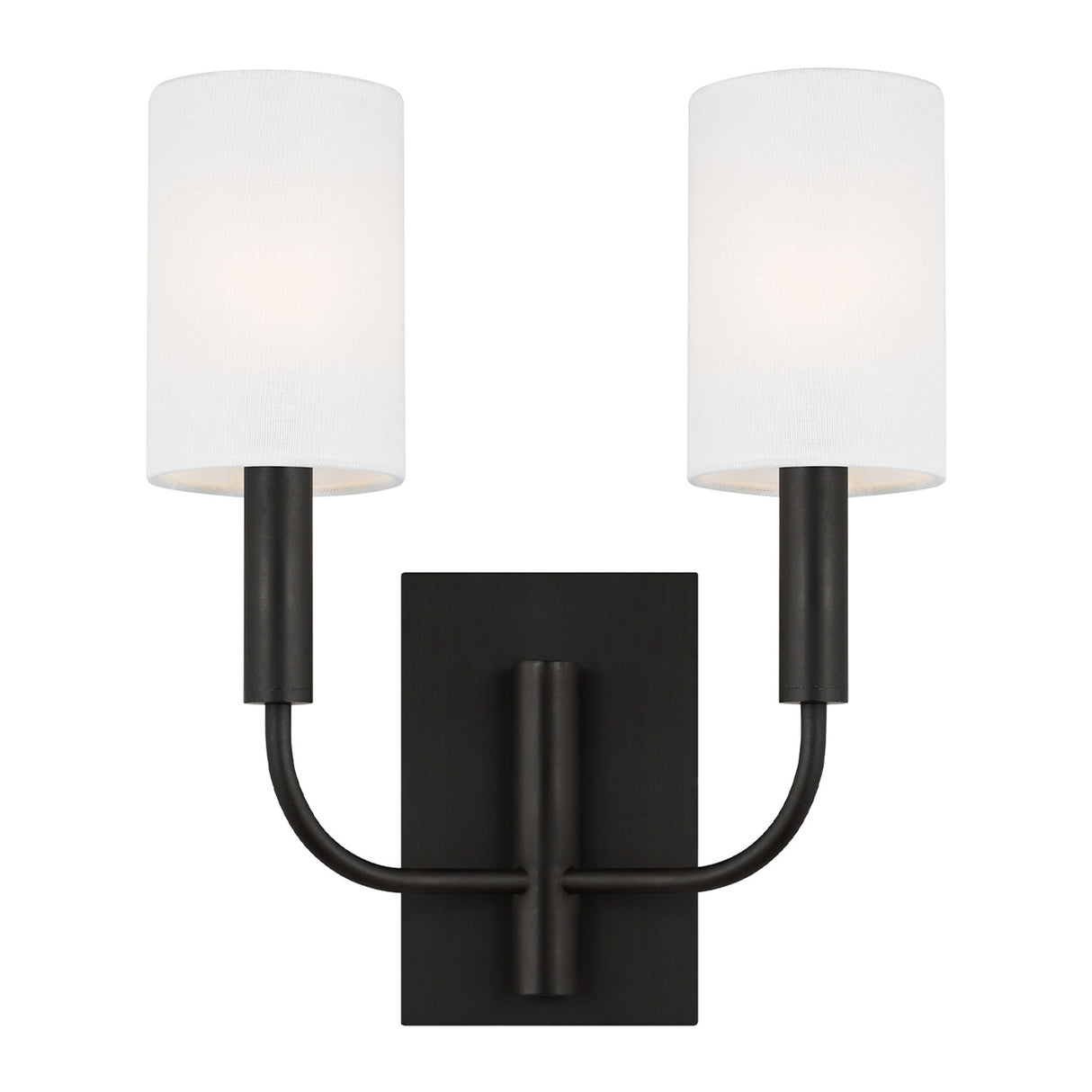 Thayer Double Wall Sconce 14", Antique Iron