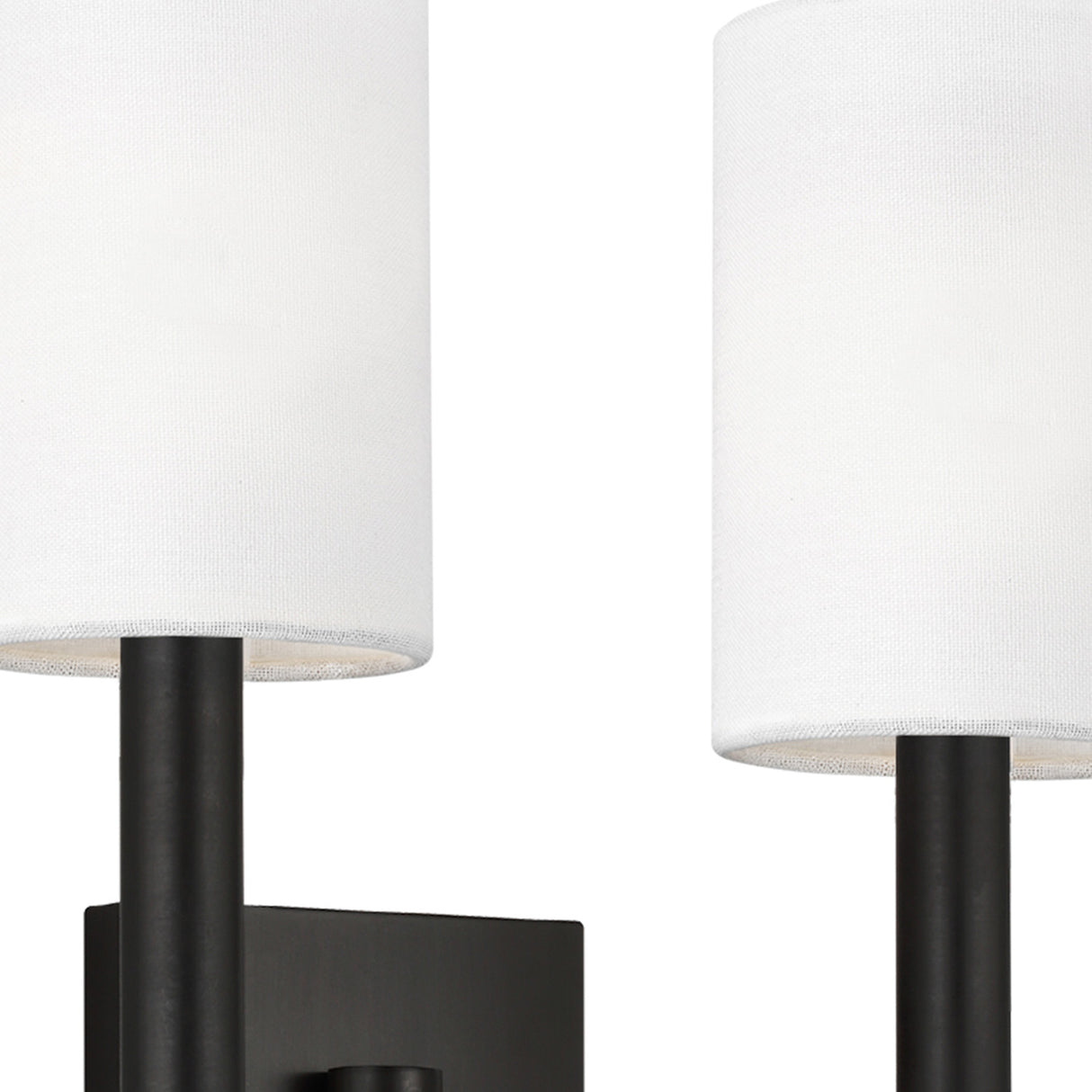 Thayer Double Wall Sconce 14", Antique Iron