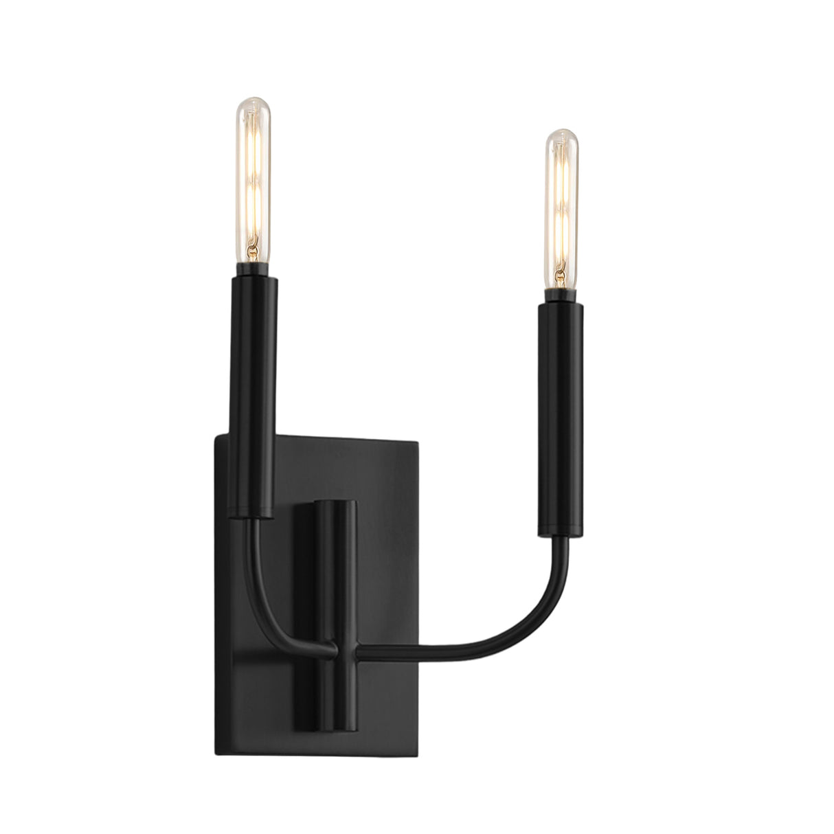 Thayer Double Wall Sconce 14", Antique Iron