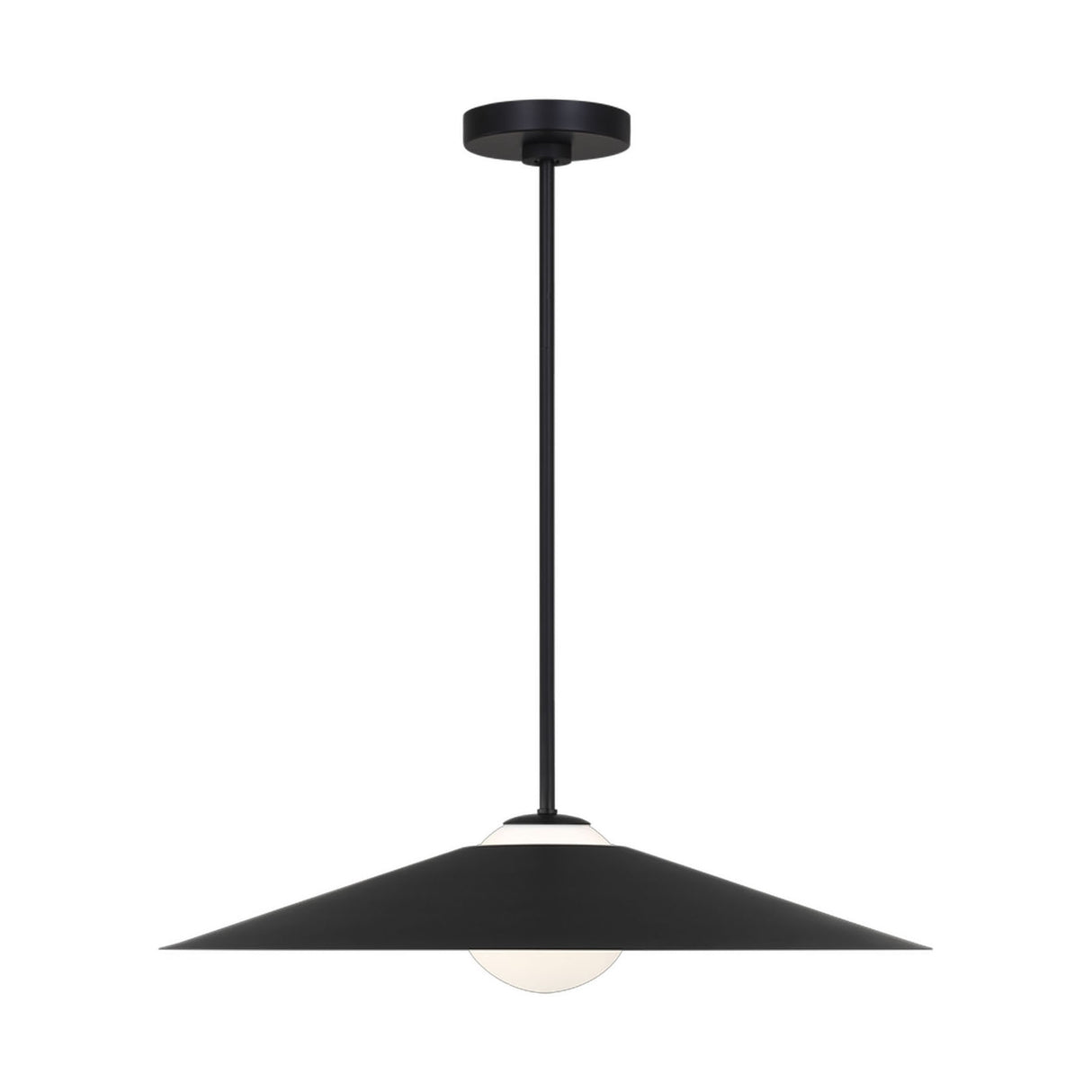 Braxton Pendant 24", Matte Black