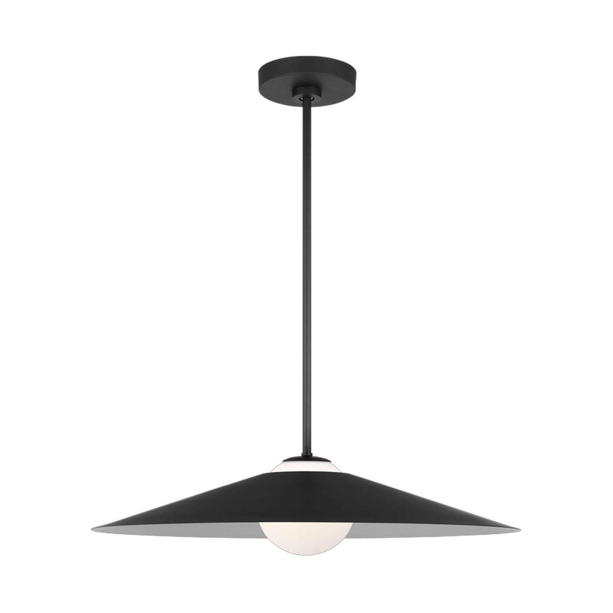 Braxton Pendant 24", Matte Black