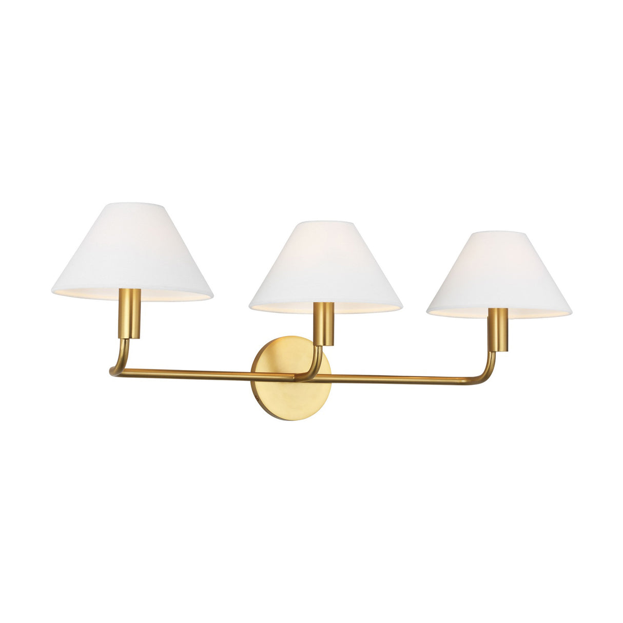 Altair 3 Light Vanity, Modern Brass