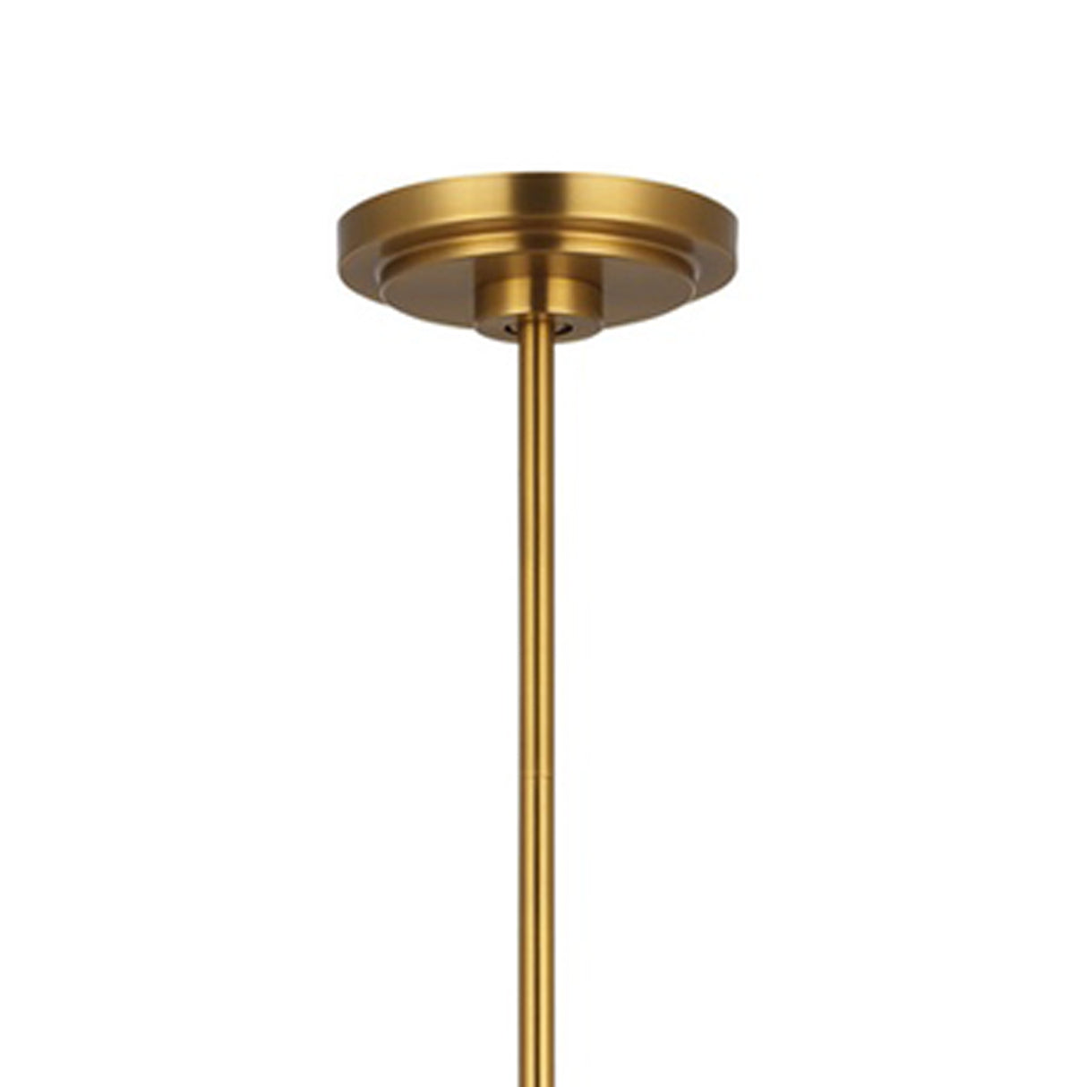 Altair 4 Light Chandelier 34", Modern Brass