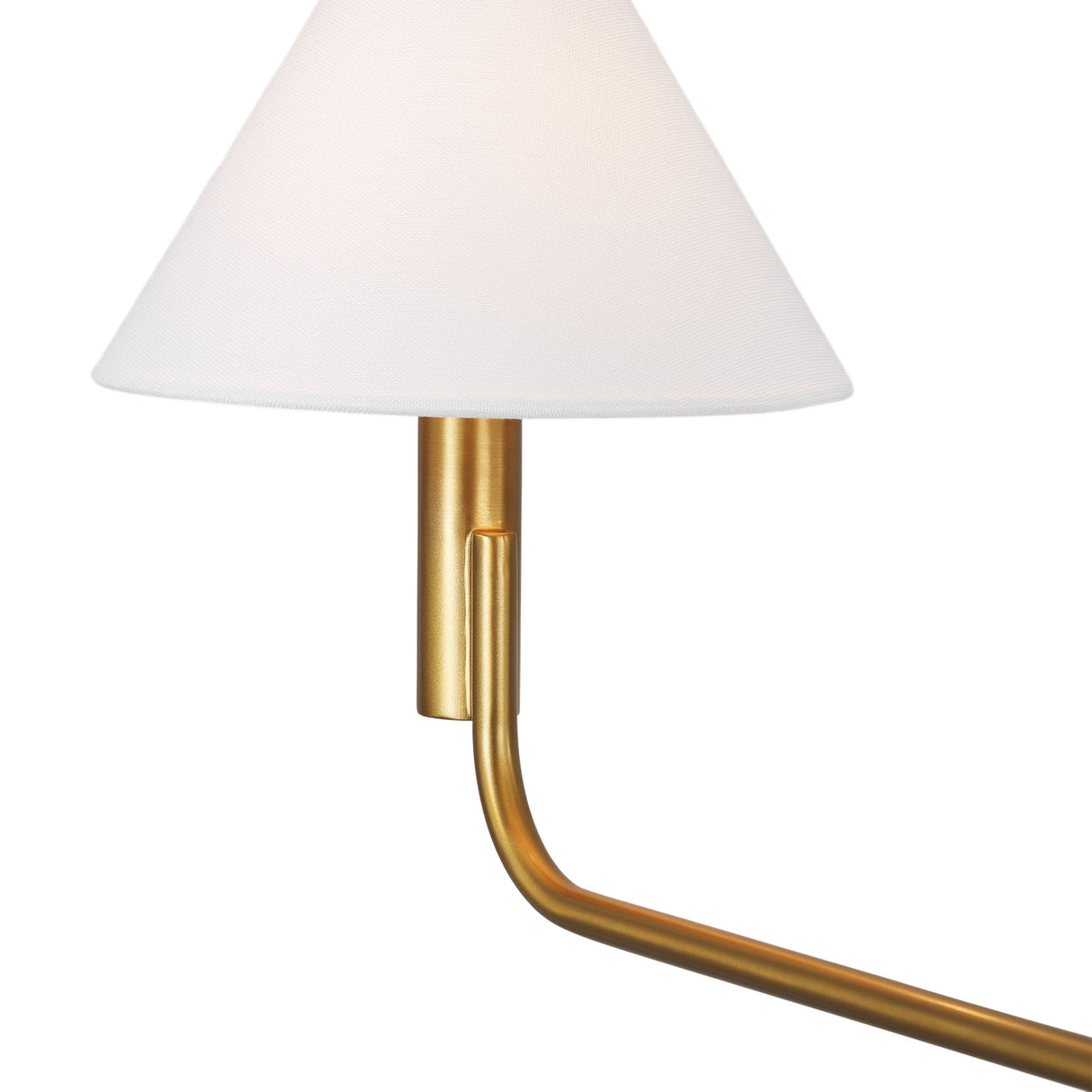 Altair 5 Light Chandelier 40", Modern Brass
