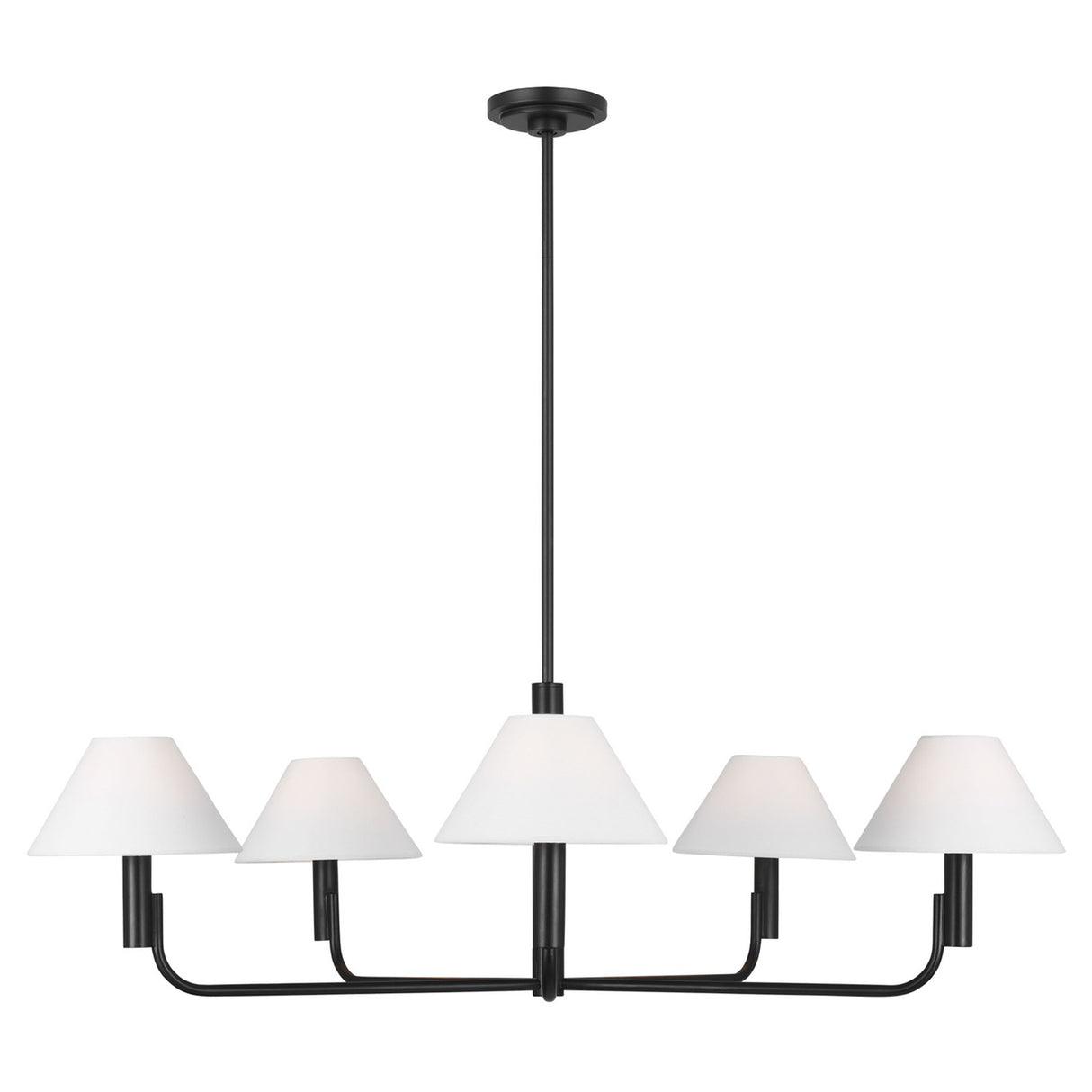 Altair 5 Light Chandelier 40", Aged Iron