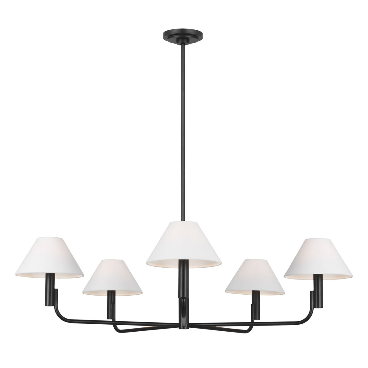 Altair 5 Light Chandelier 40", Aged Iron