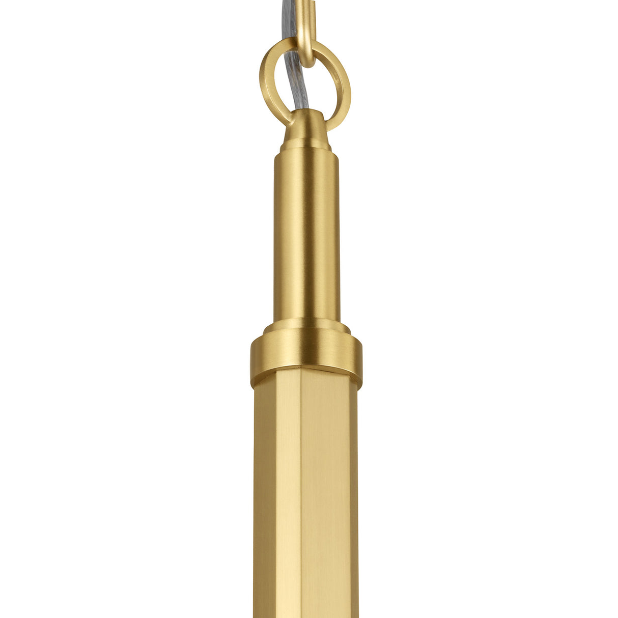 Andrew 4 Light Chandelier 27", Modern Brass