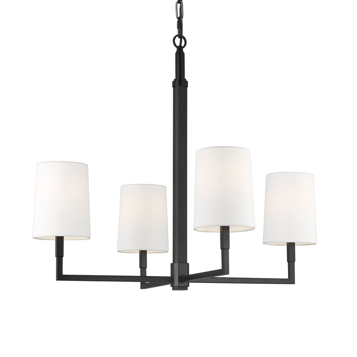 Andrew 4 Light Chandelier 27", Aged Iron