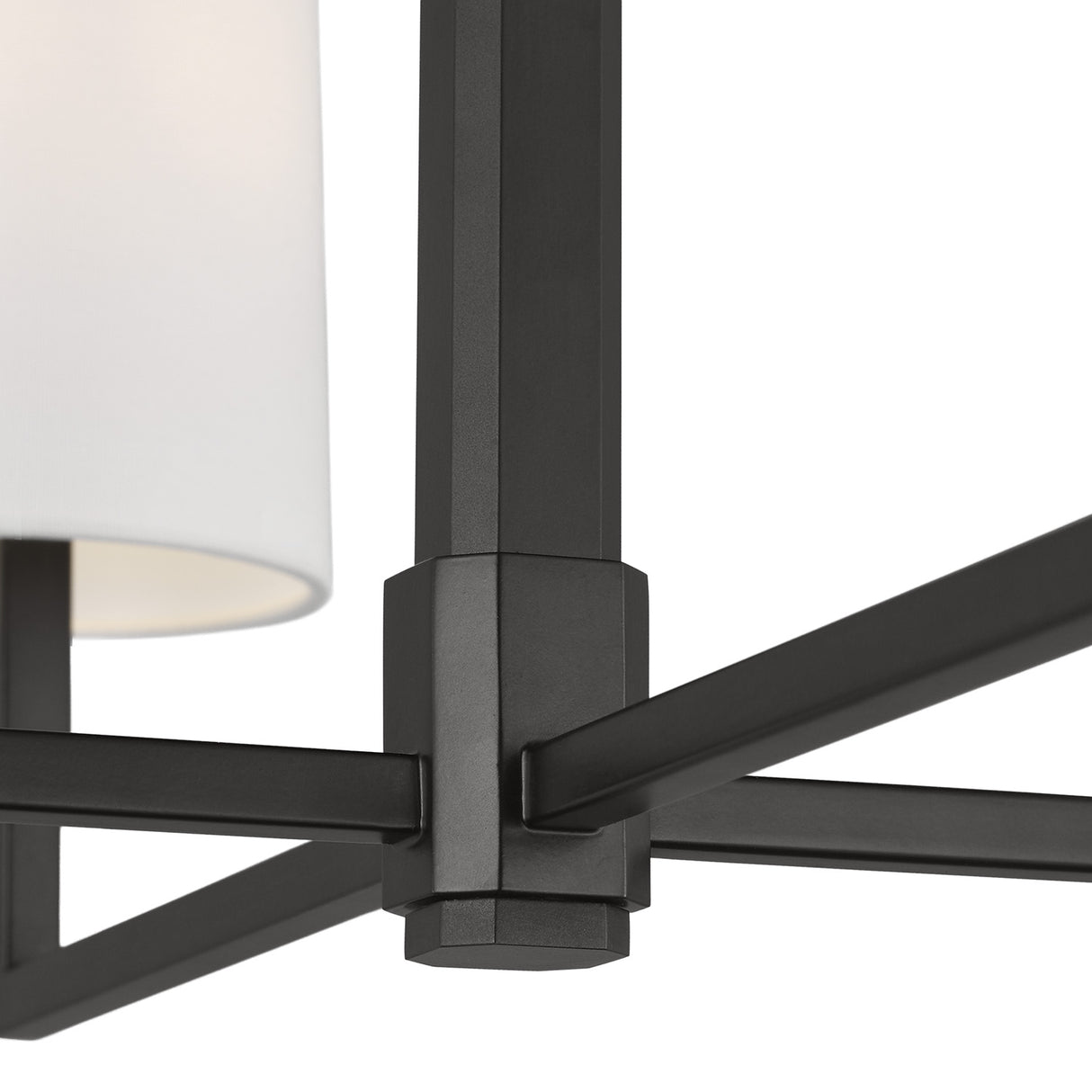 Andrew 4 Light Chandelier 27", Aged Iron