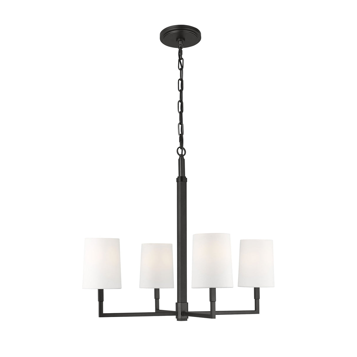 Andrew 4 Light Chandelier 27", Aged Iron