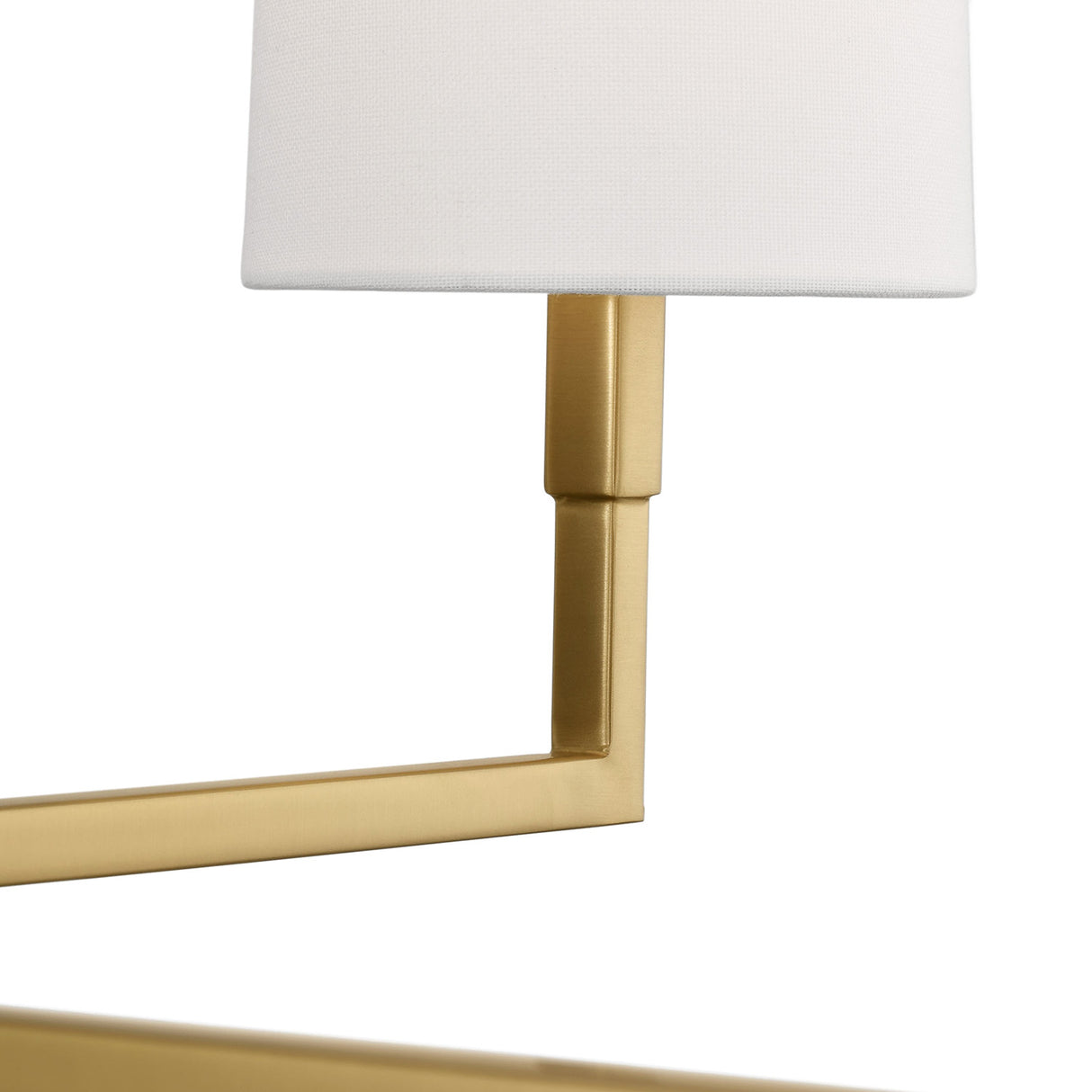 Andrew 4 Light Chandelier 36", Modern Brass