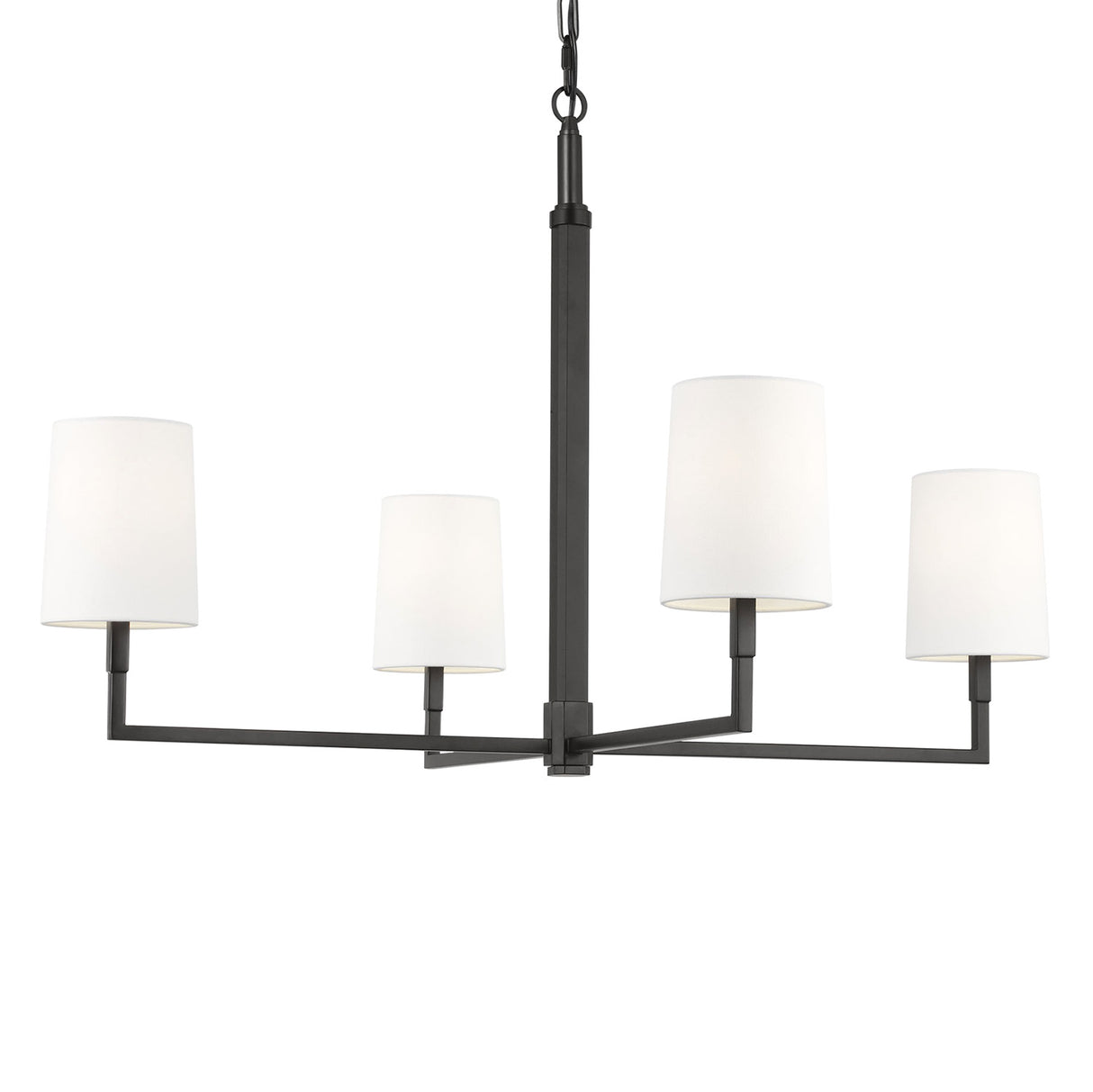 Andrew 4 Light Chandelier 36", Aged Iron