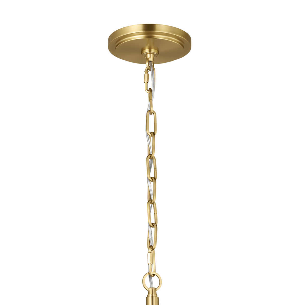 Andrew 6 Light Pendant 25", Modern Brass