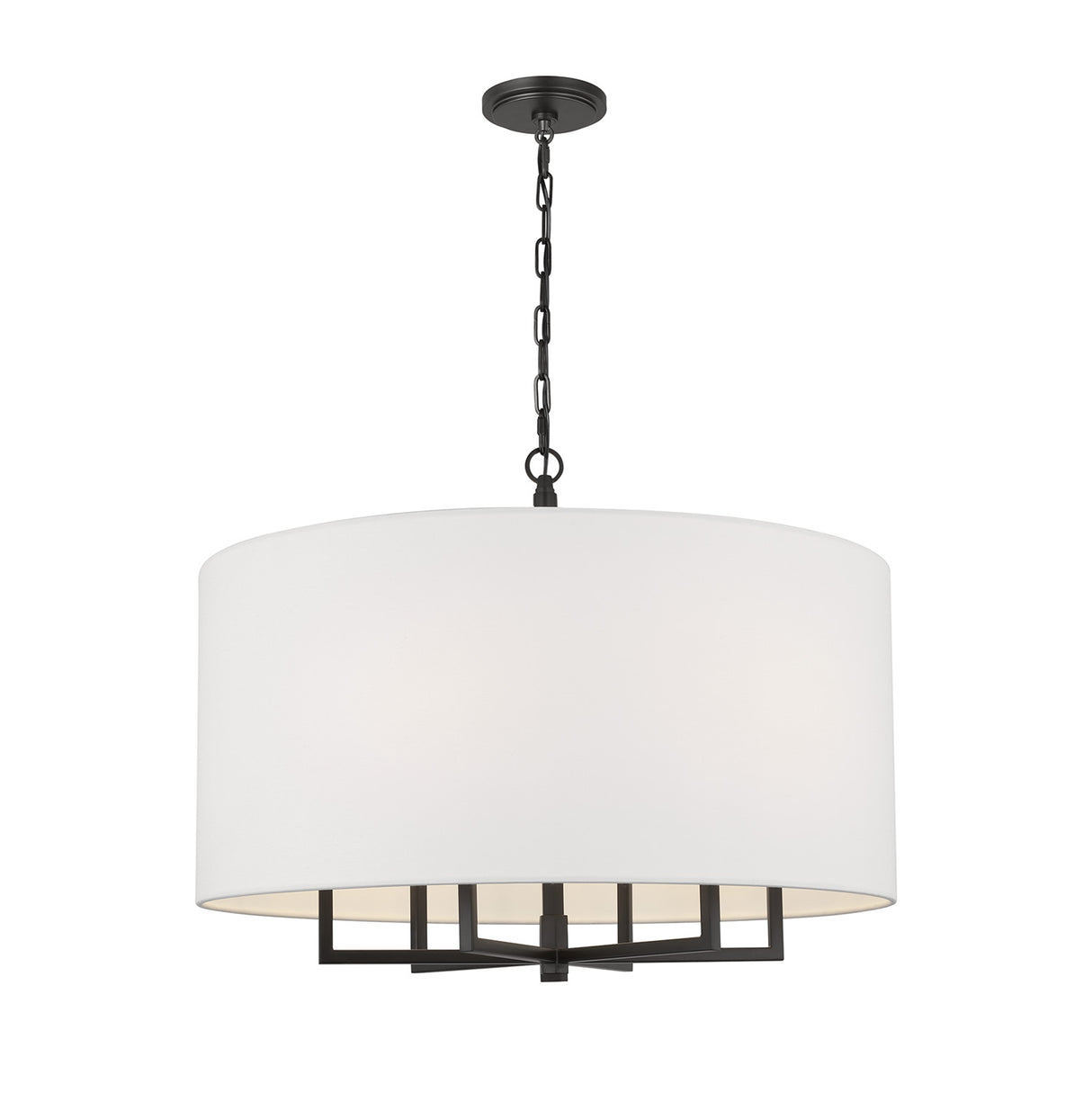 Andrew 6 Light Pendant 25", Aged Iron