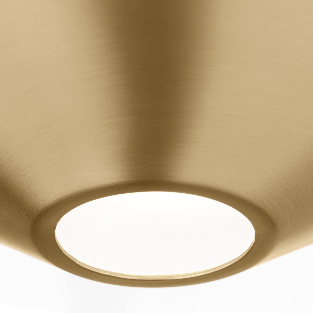 Belvin LED Flush Mount 8", Modern Brass