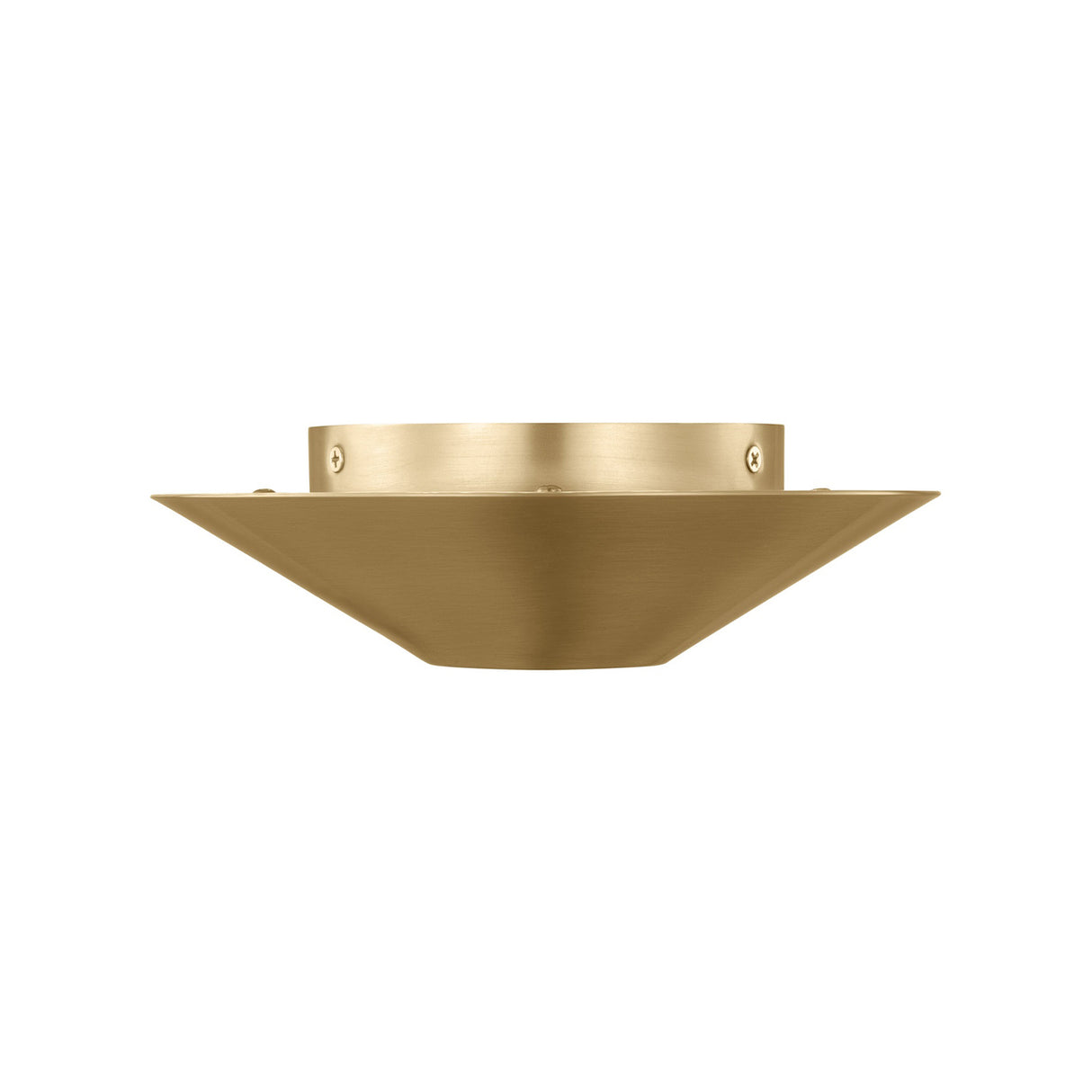 Belvin LED Flush Mount 8", Modern Brass