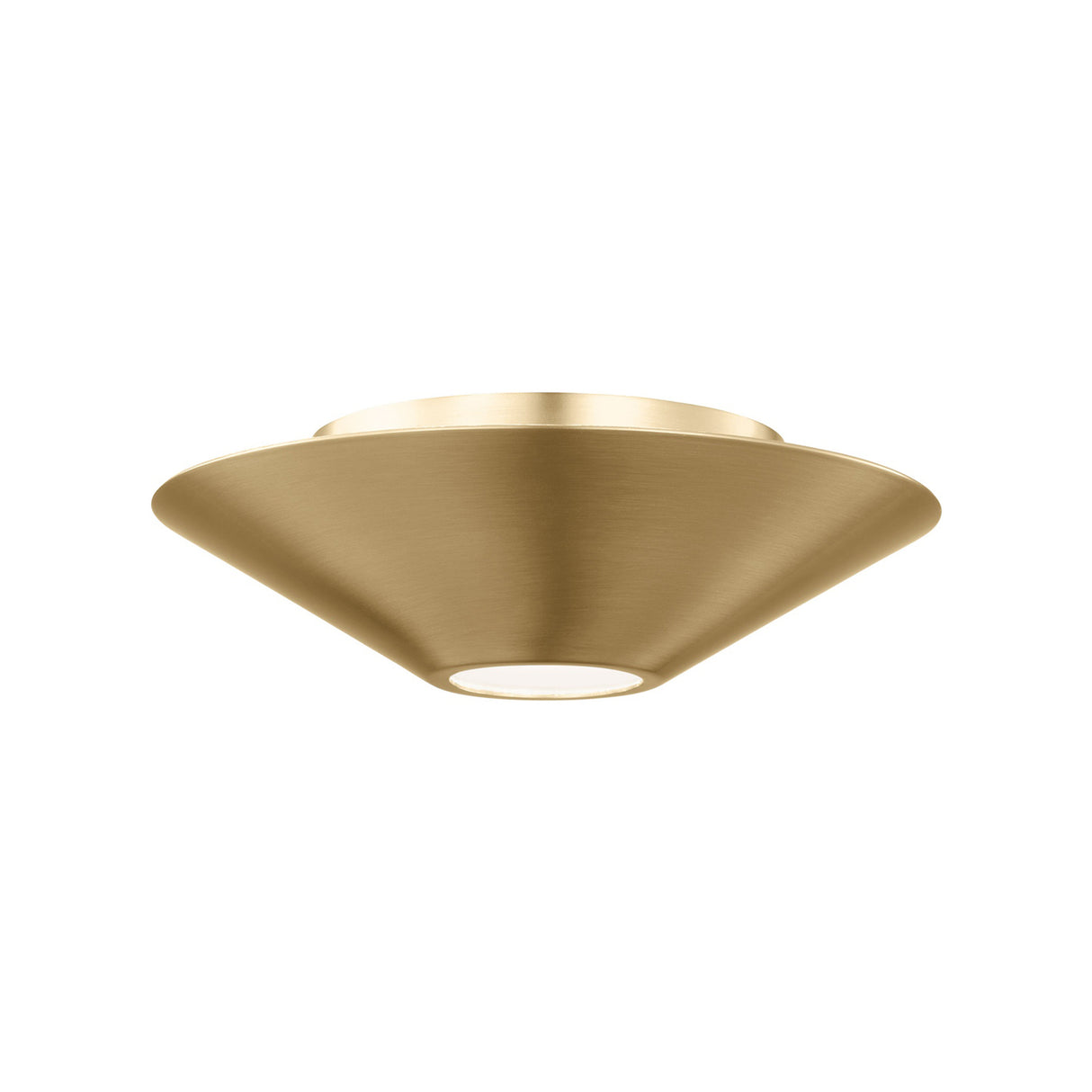 Belvin LED Flush Mount 8", Modern Brass