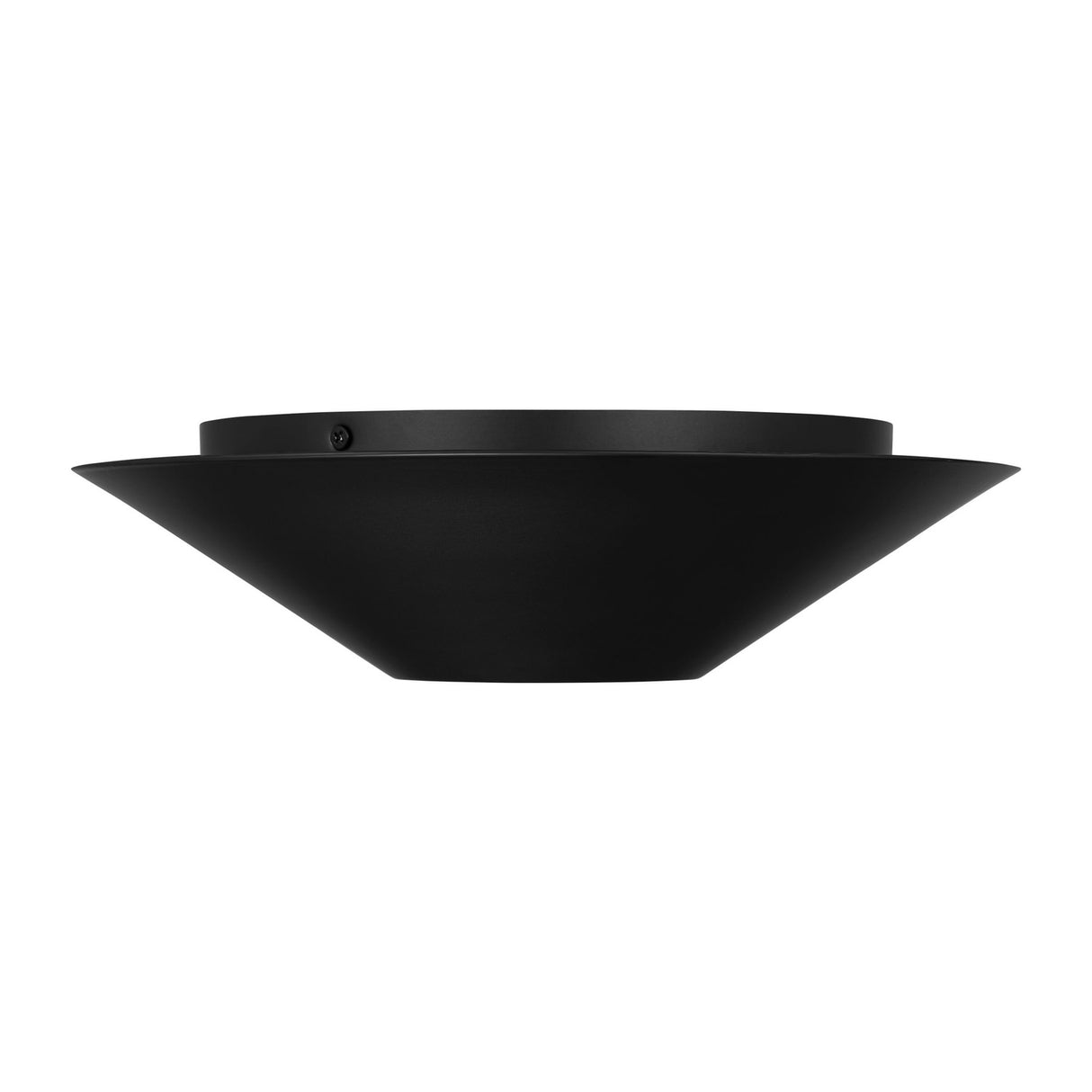 Belvin Medium LED Flush Mount 12", Matte Black