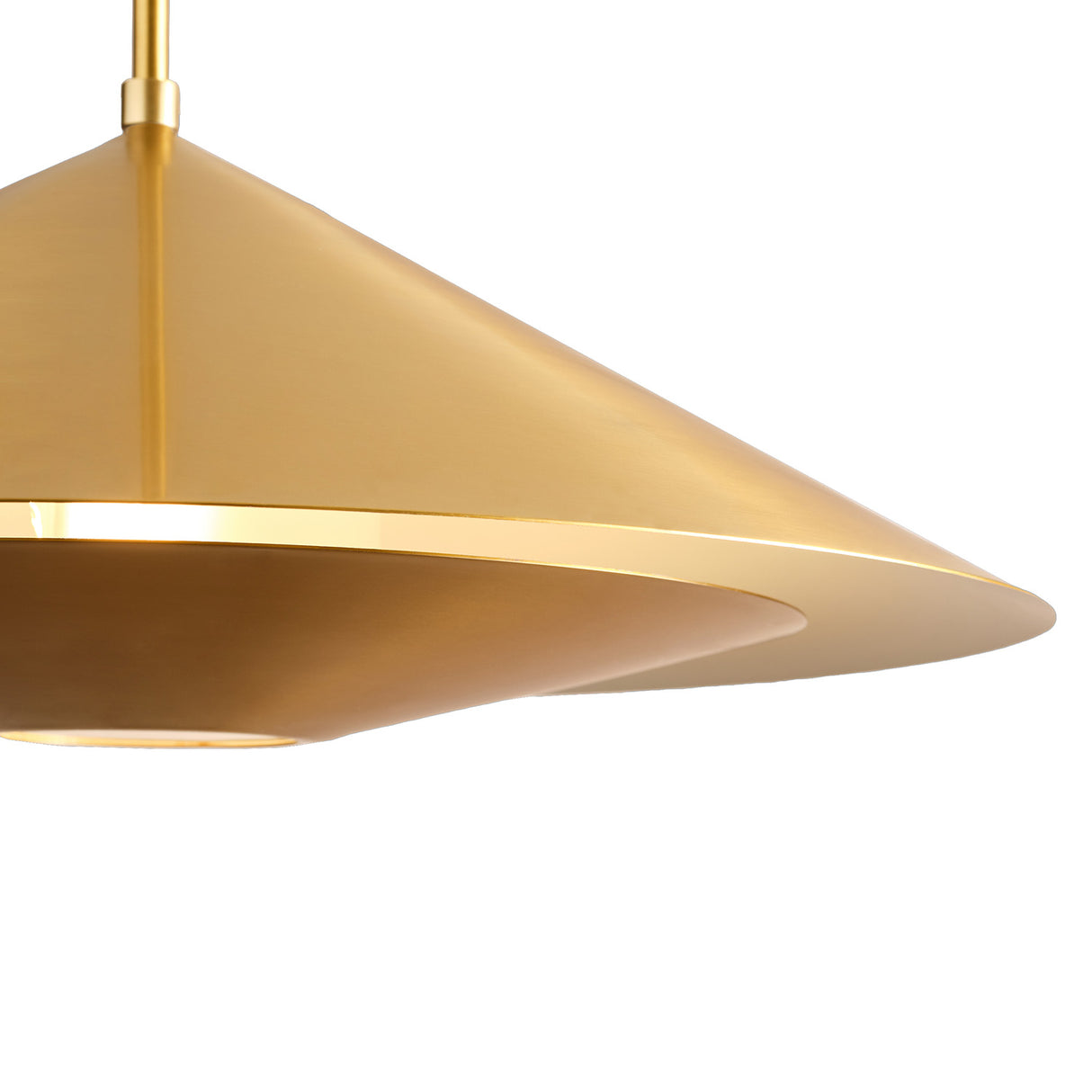 Belvin Large Pendant 24", Modern Brass