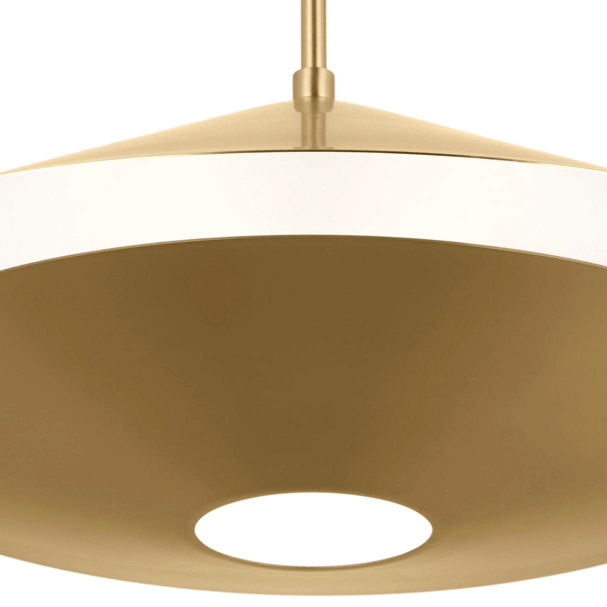 Belvin Large Pendant 24", Modern Brass