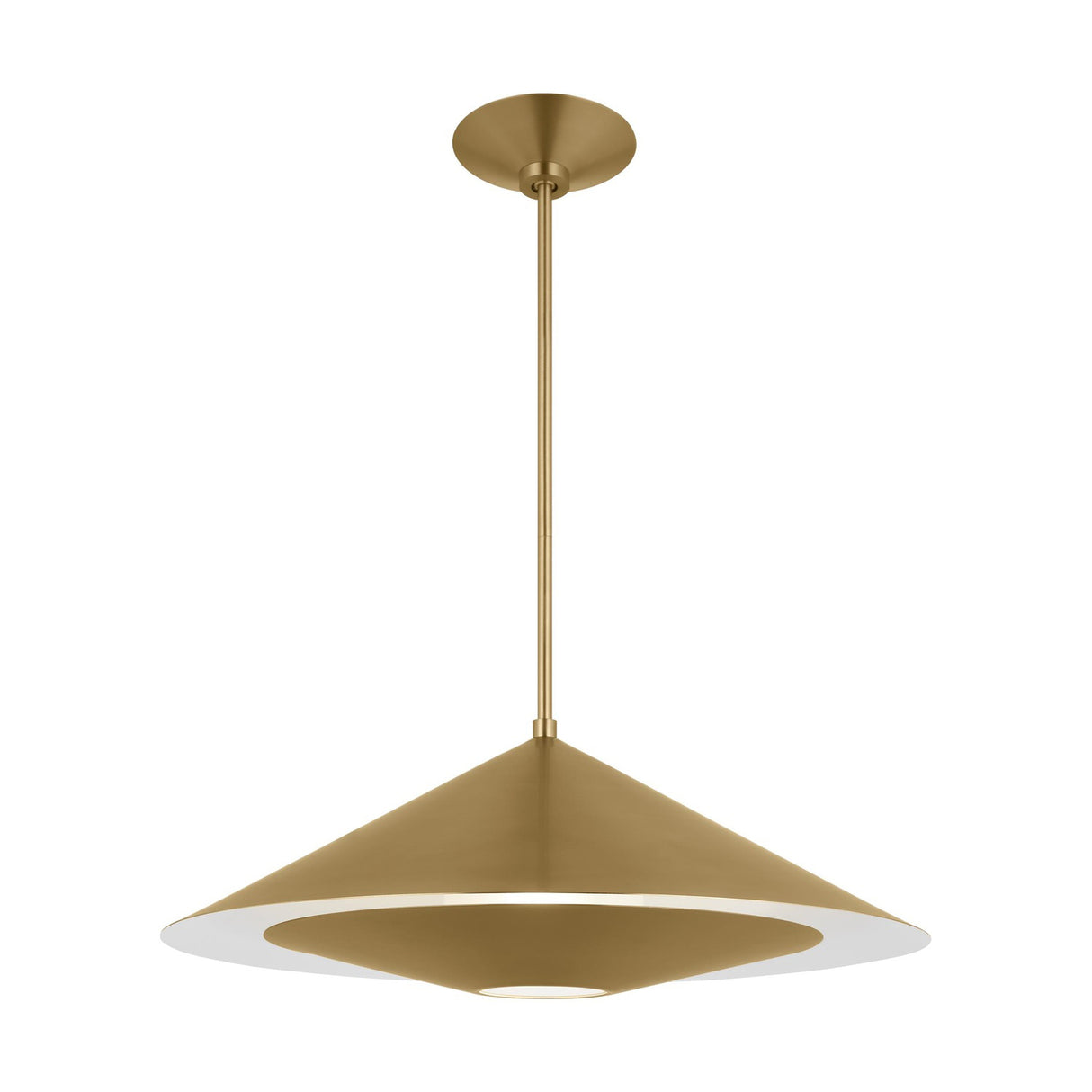 Belvin Large Pendant 24", Modern Brass