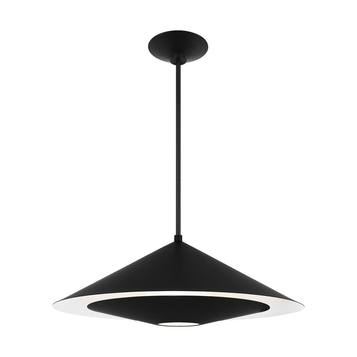 Belvin Large Pendant 24", Matte Black