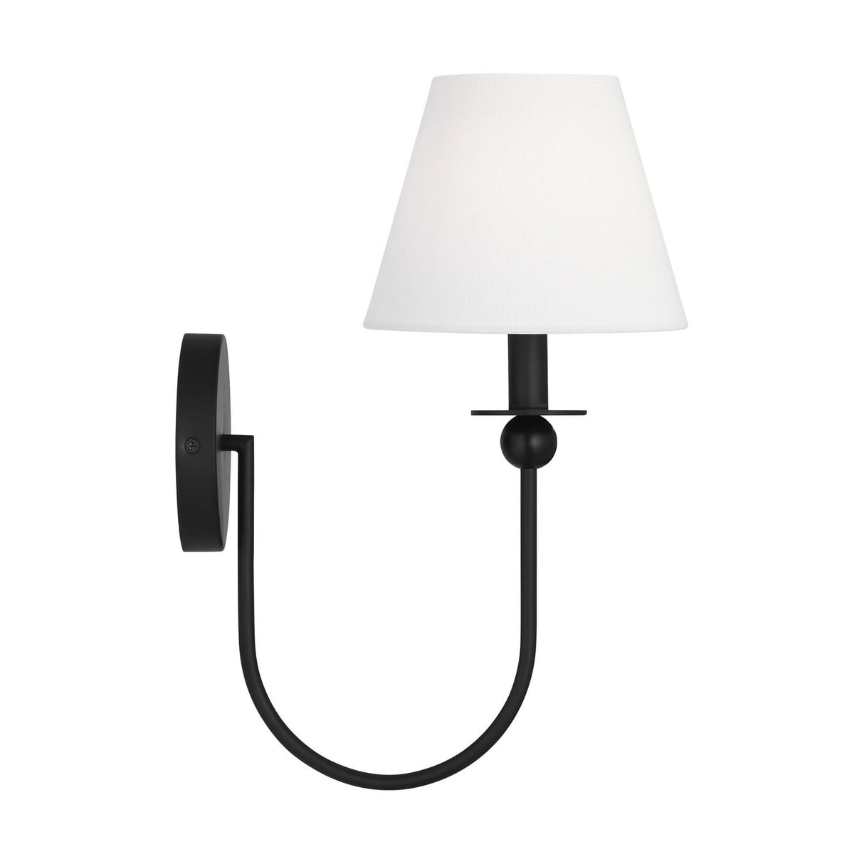 Anise Wall Sconce 15", Matte Black