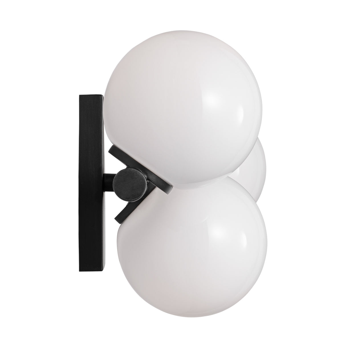 Veya 5 Light Wall Sconce 24", Aged Iron and Milk Glass