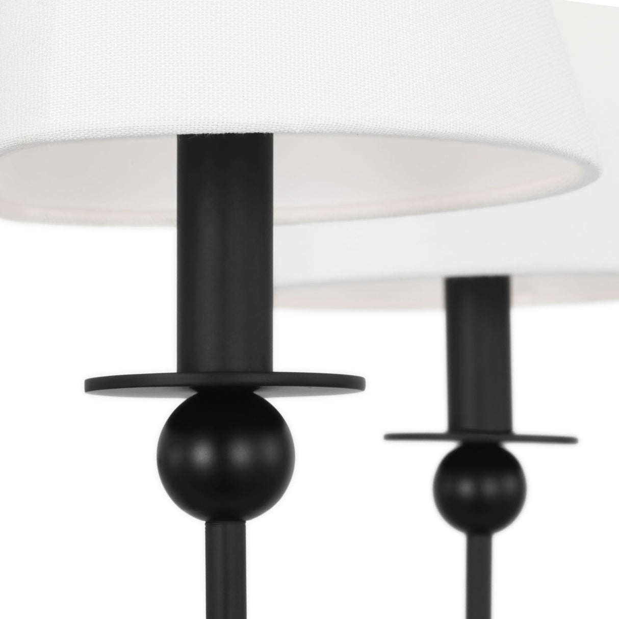 Anise 5 Light Chandelier 30", Matte Black