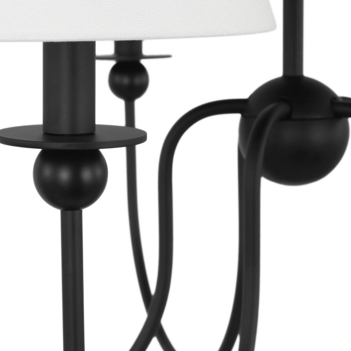 Anise 5 Light Chandelier 30", Matte Black
