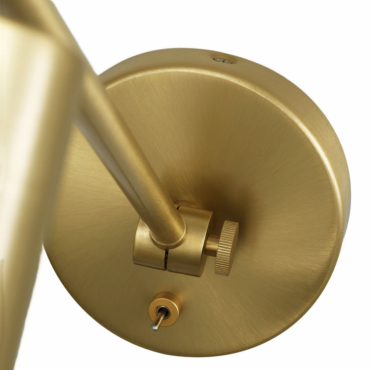 Nilo Adjustable One Arm Wall Light, Satin Brass