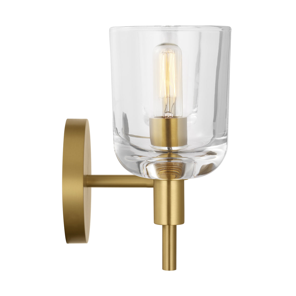 Emrys 2 Light Vanity, Modern Brass