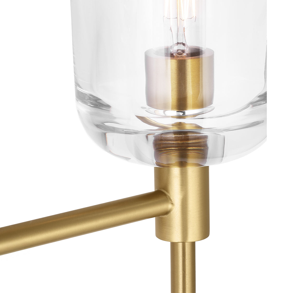 Emrys 2 Light Vanity, Modern Brass