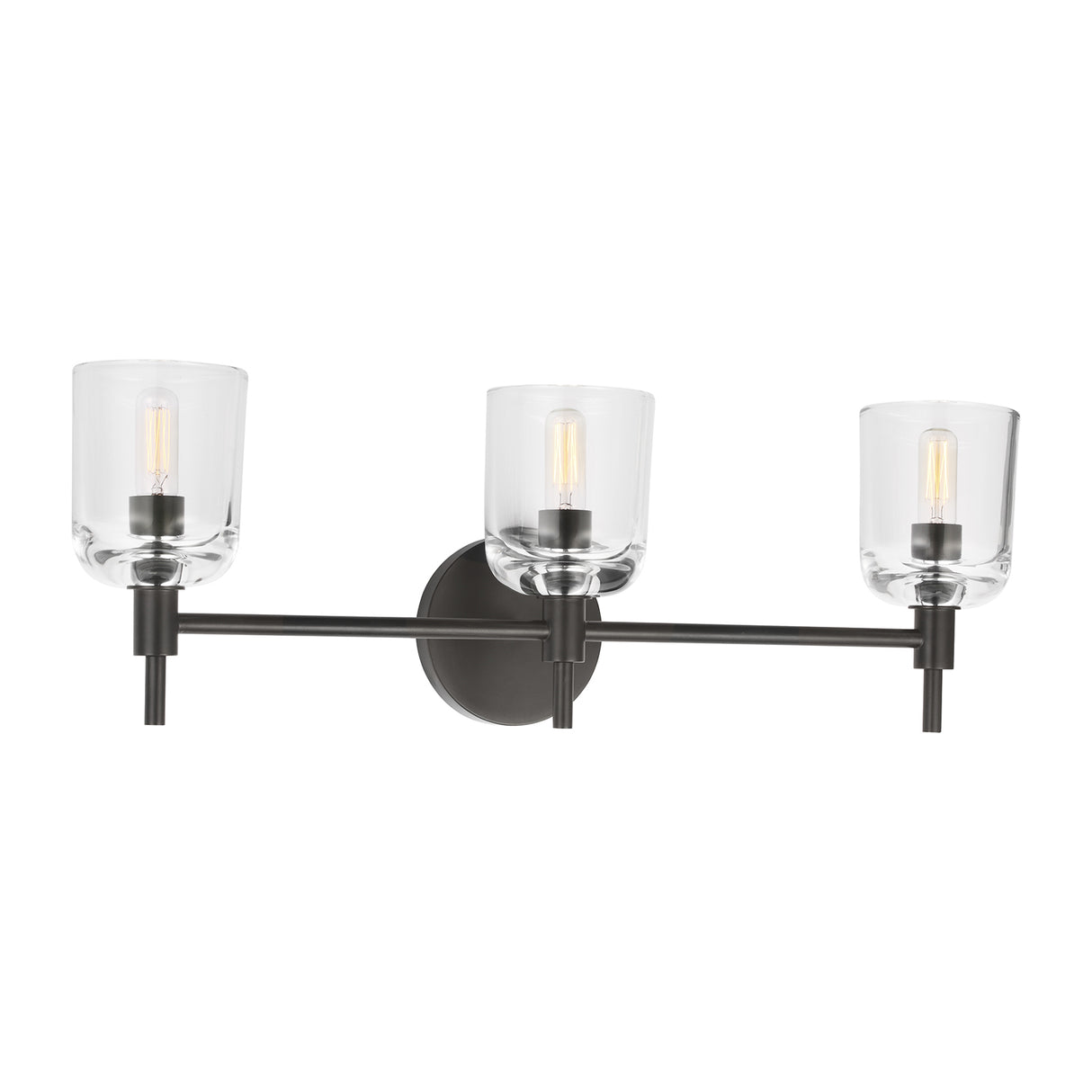 Emrys 3 Light Vanity, Aged Iron