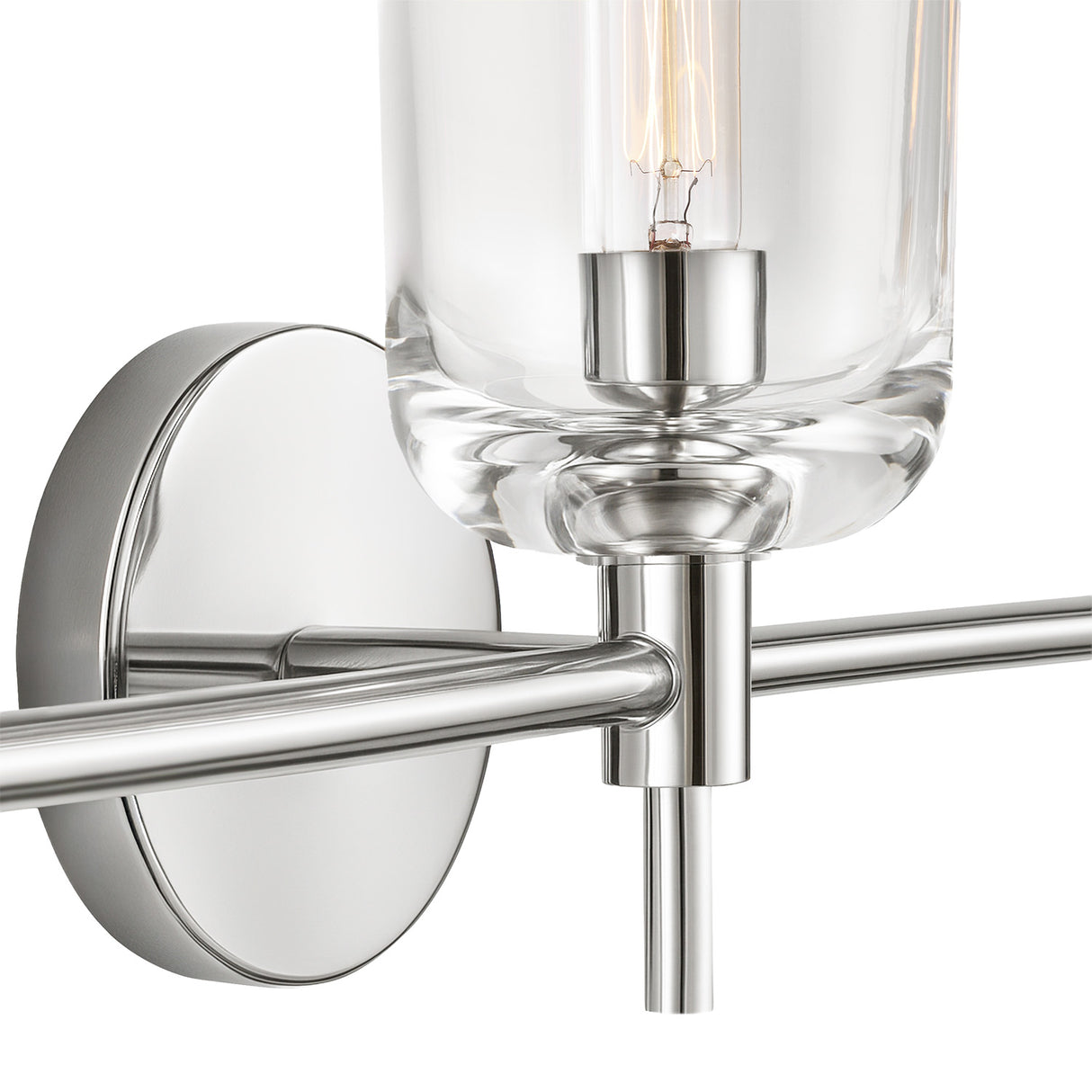 Emrys 3 Light Vanity, Polished Nickel