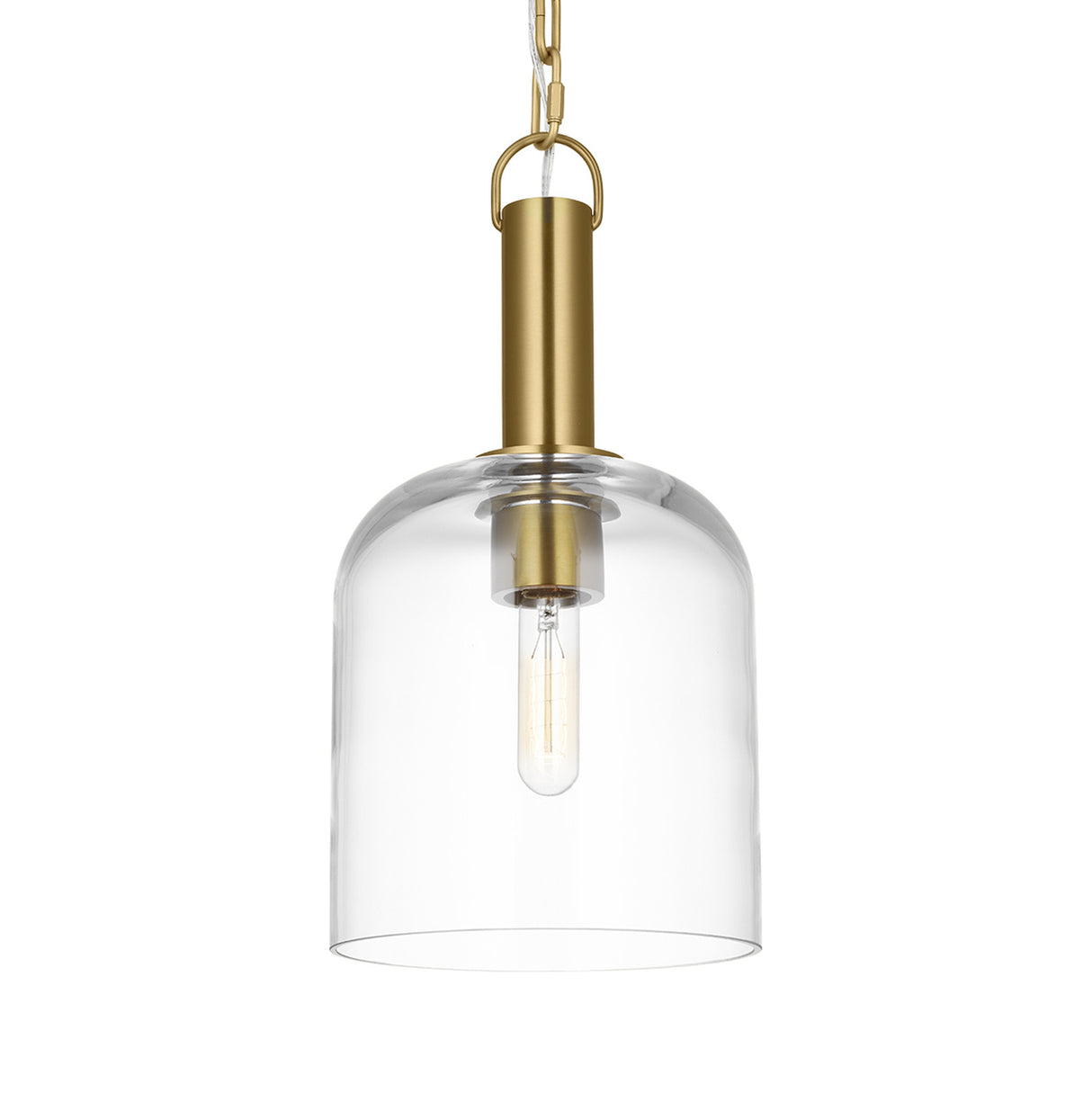 Emrys Pendant 8", Modern Brass