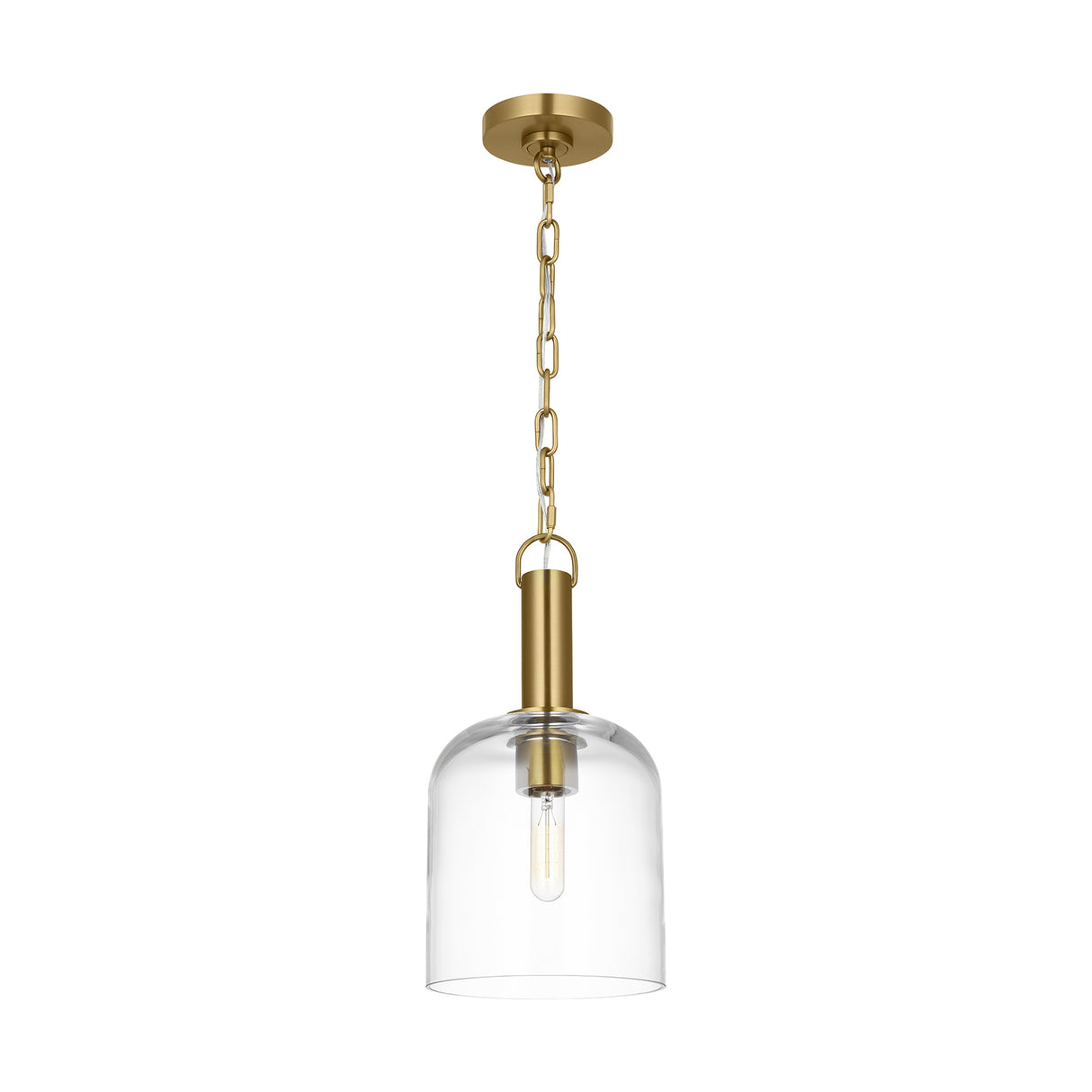 Emrys Pendant 8", Modern Brass