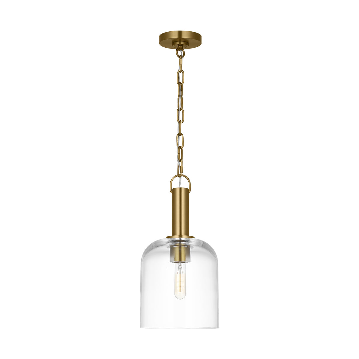 Emrys Pendant 8", Modern Brass