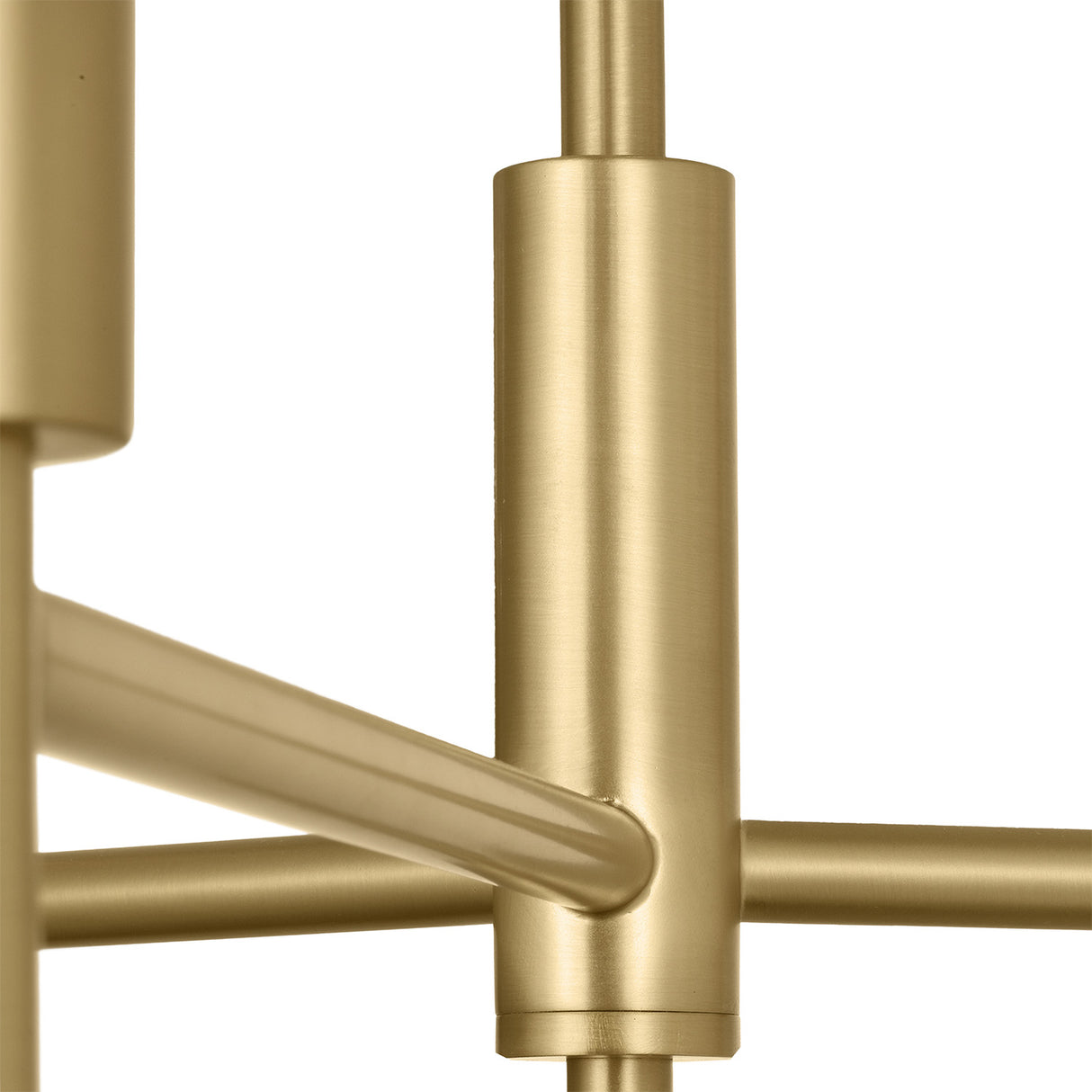 Emrys 3 Light Chandelier 24", Modern Brass