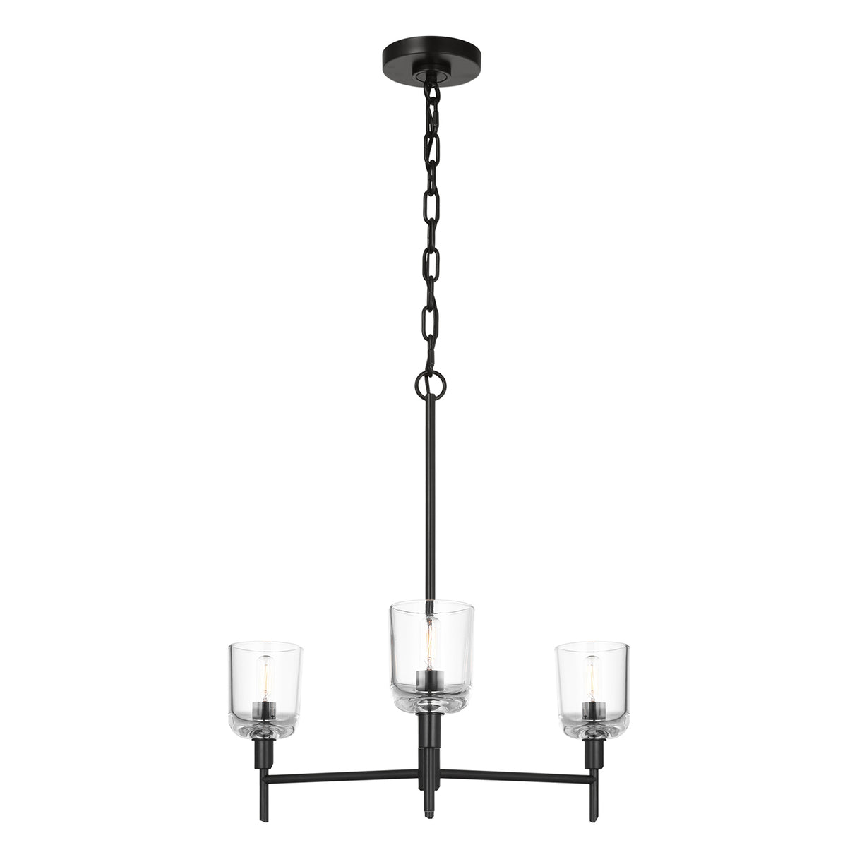 Emrys 3 Light Chandelier 24", Aged Iron