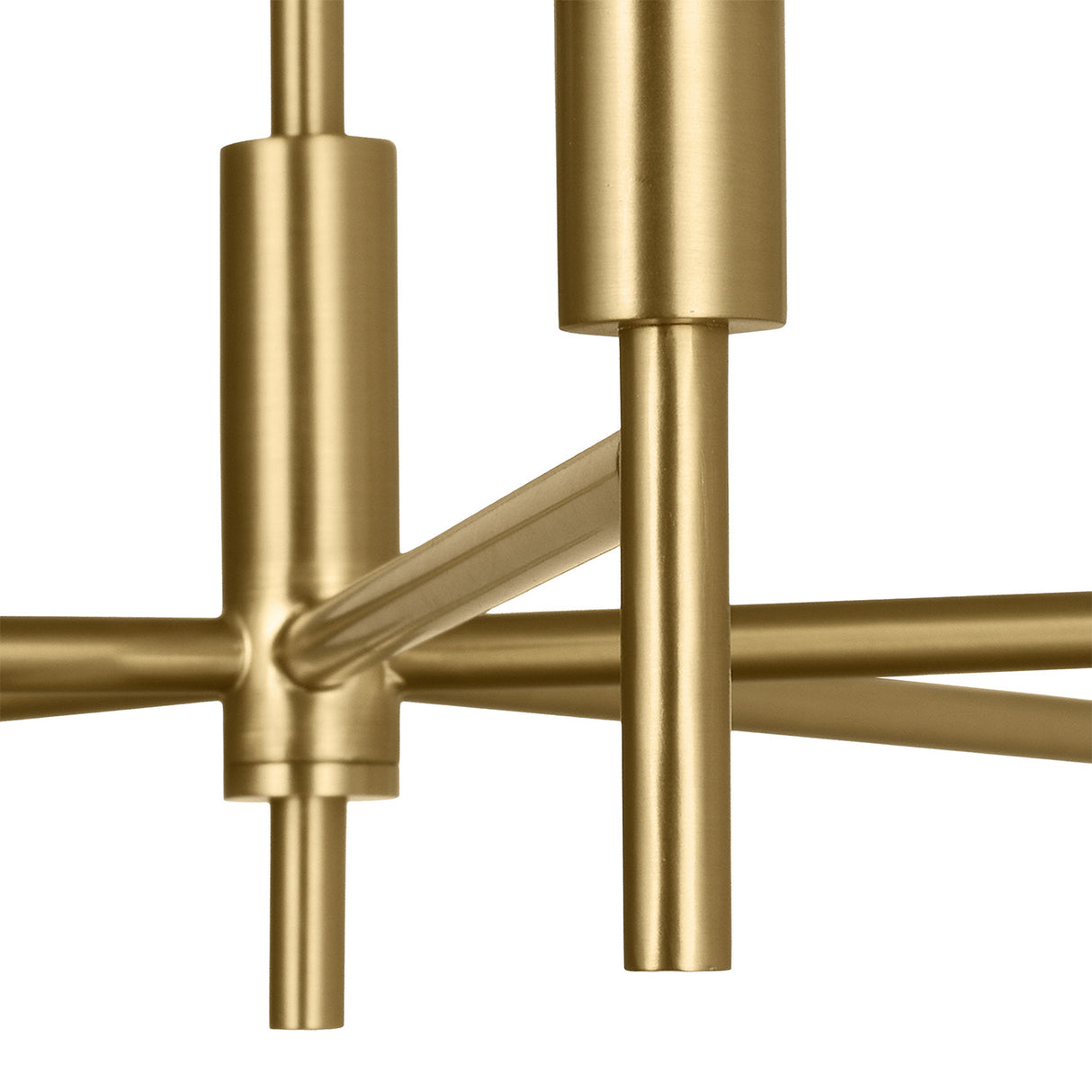 Emrys 5 Light Chandelier 36", Modern Brass