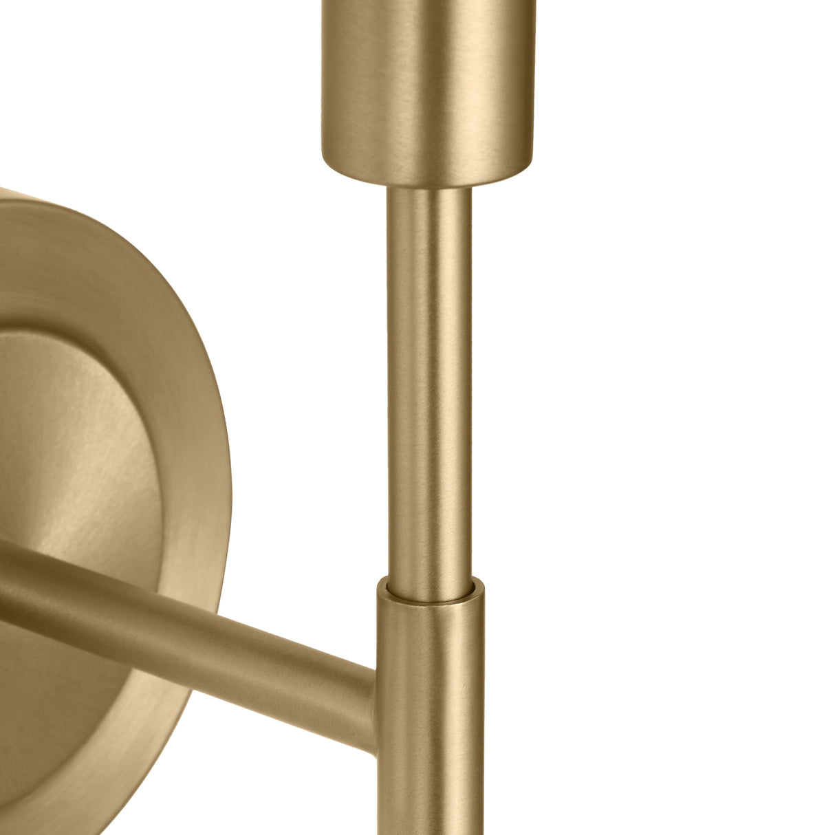 Dean Wall Sconce 14", Satin Brass and Opal Glass