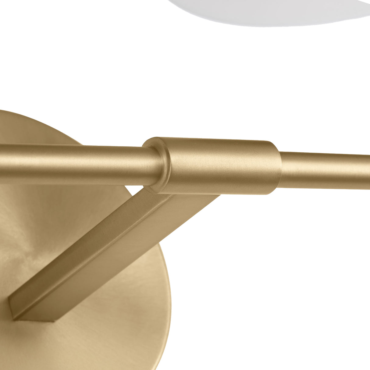 Dean 2 Light Vanity, Satin Brass and Opal Glass