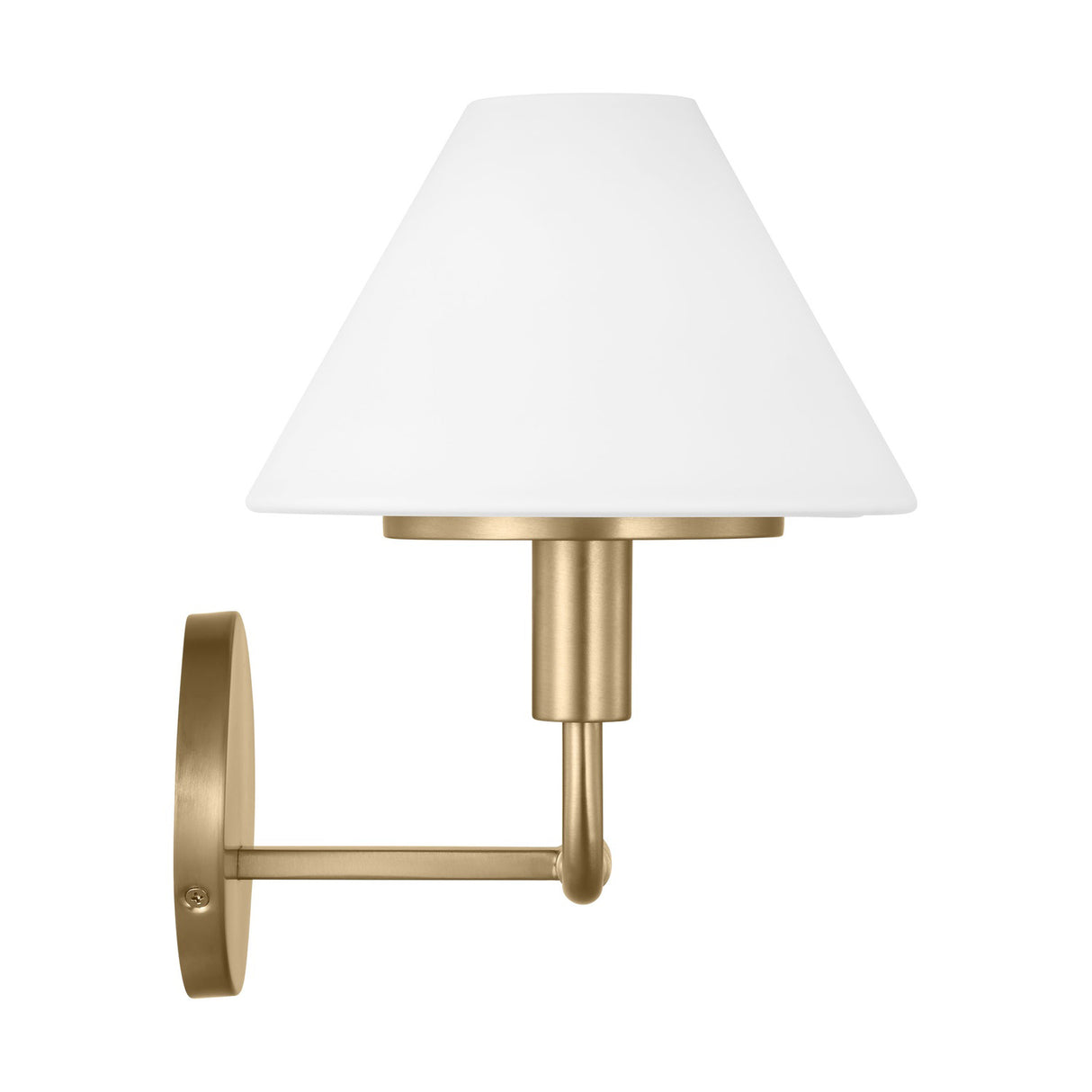Dean 2 Light Vanity, Satin Brass and Opal Glass