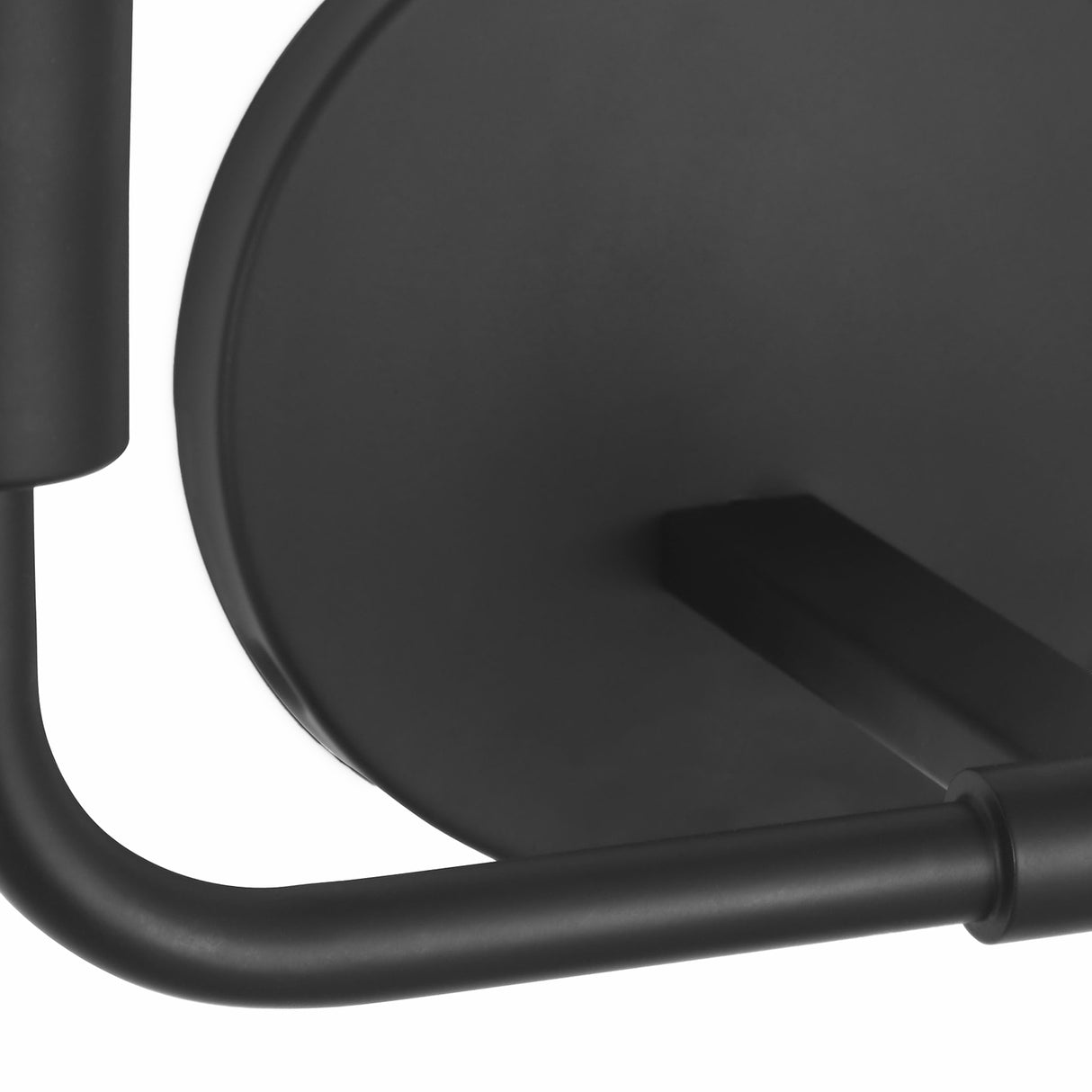 Dean 2 Light Vanity, Matte Black and Opal Glass