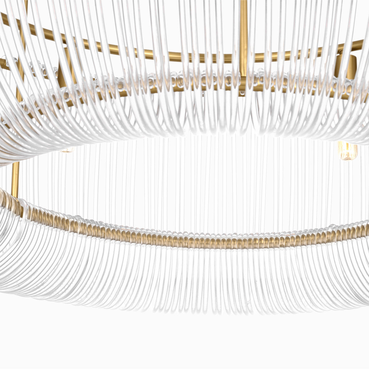 Amir Large Chandelier 36", Modern Brass